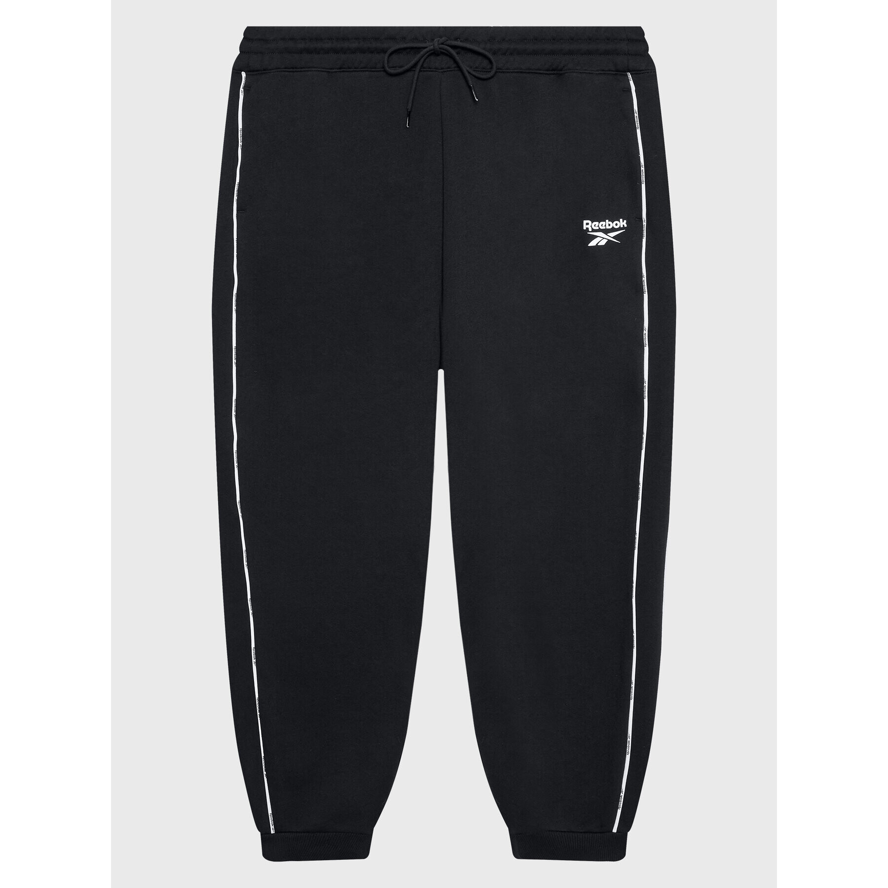 Reebok Долнище анцуг Piping Pack HN4366 Черен Regular Fit - Pepit.bg