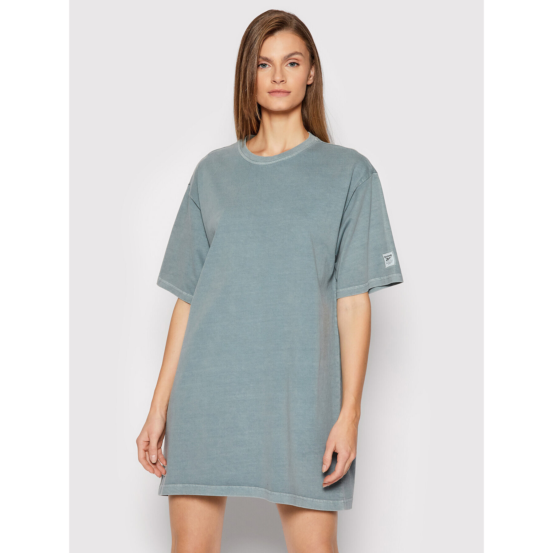 Reebok Ежедневна рокля Classics Natural Dye H13282 Зелен Oversize - Pepit.bg