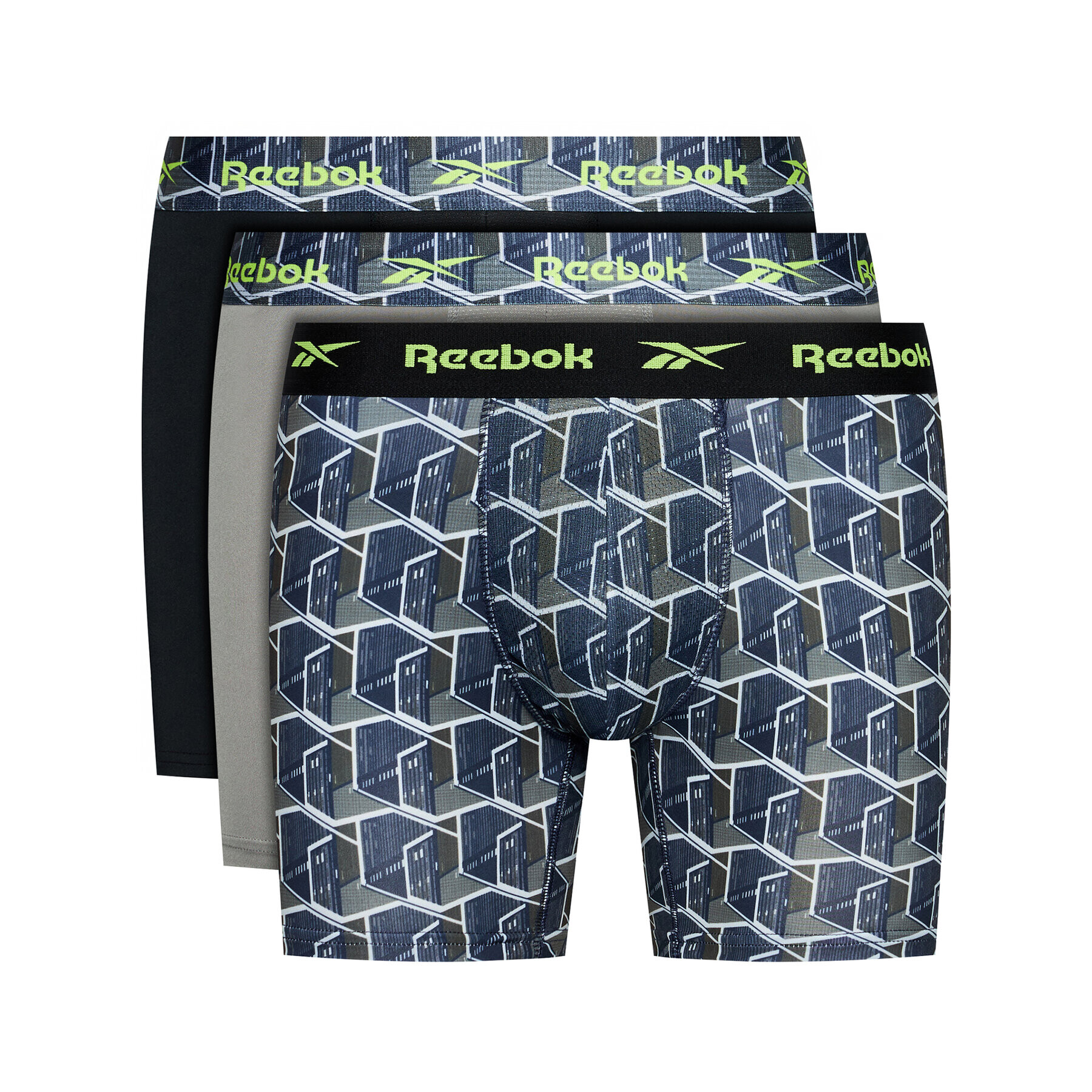 Reebok Комплект 3 чифта боксерки F8314 Цветен - Pepit.bg