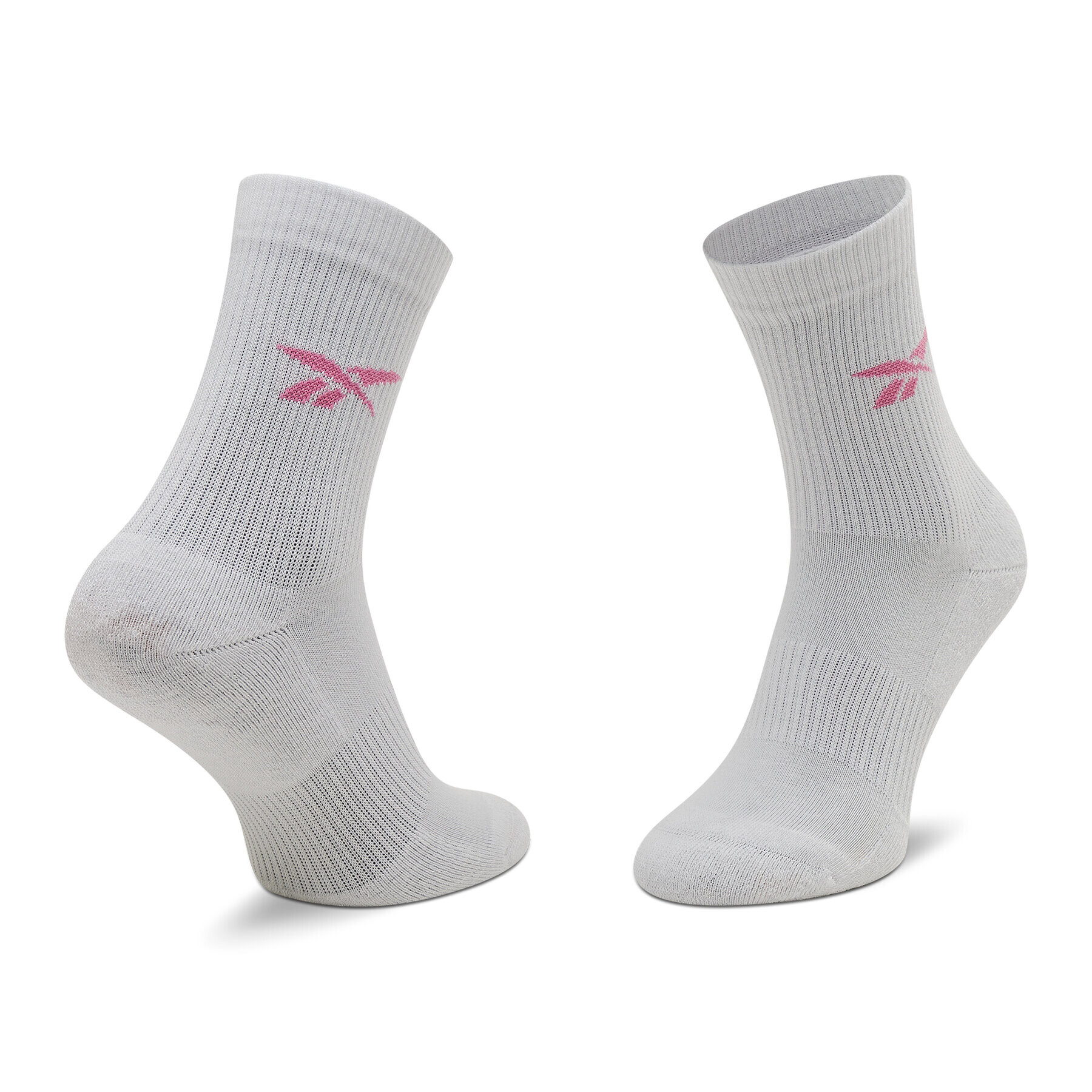 Reebok Classic Комплект 3 чифта дълги чорапи дамски Cl Fo Crew Sock 3p HF5486 Бял - Pepit.bg