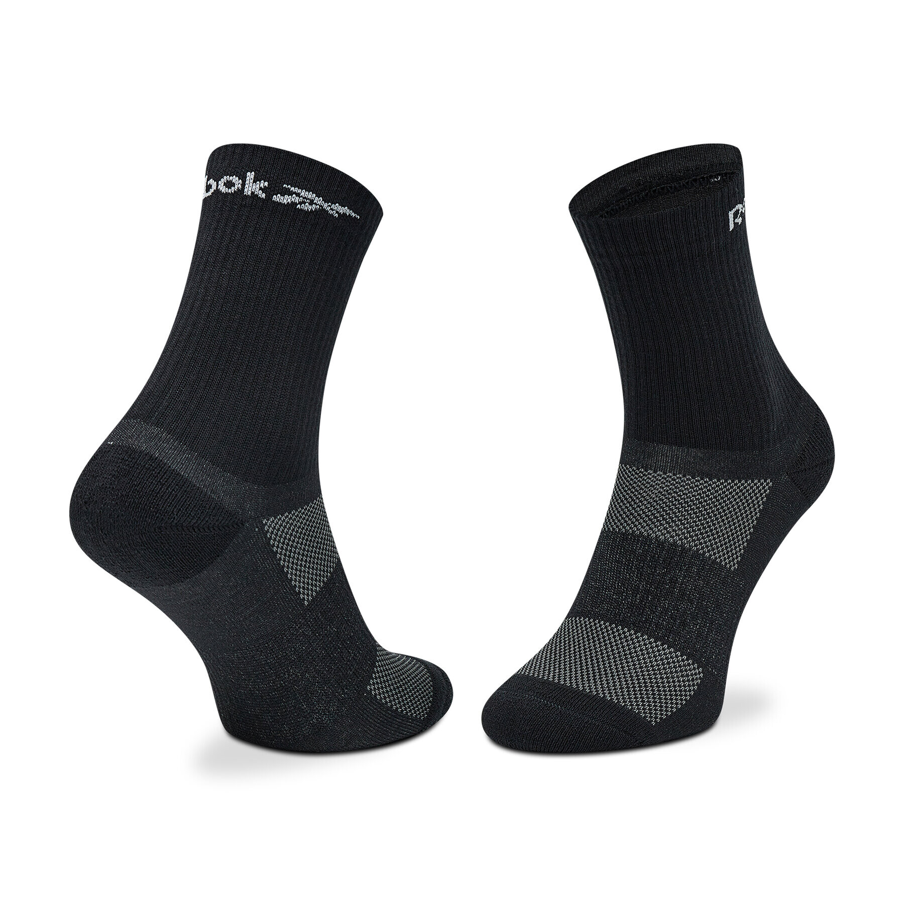 Reebok Комплект 3 чифта дълги чорапи мъжки Active Foundation GH0415 Черен - Pepit.bg