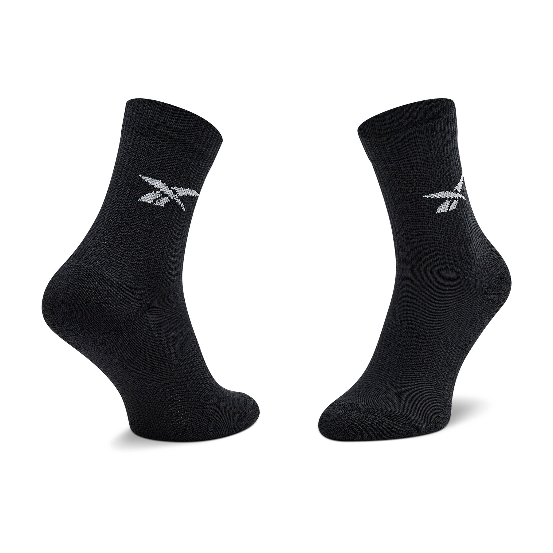 Reebok Комплект 3 чифта дълги чорапи мъжки Cl Fo Crew Sock 3P HF5484 Черен - Pepit.bg