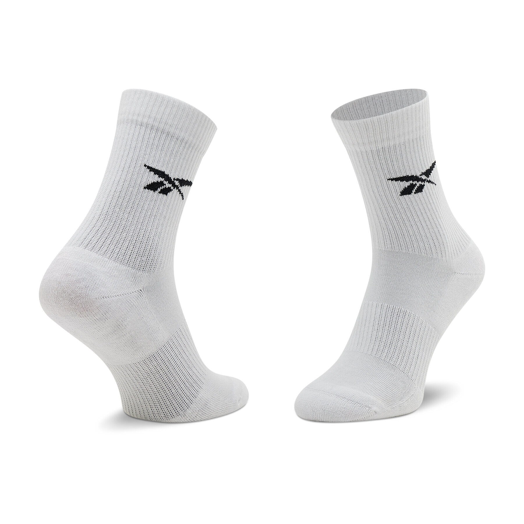 Reebok Комплект 3 чифта дълги чорапи мъжки Cl Fo Crew Sock 3P HF5485 Бял - Pepit.bg