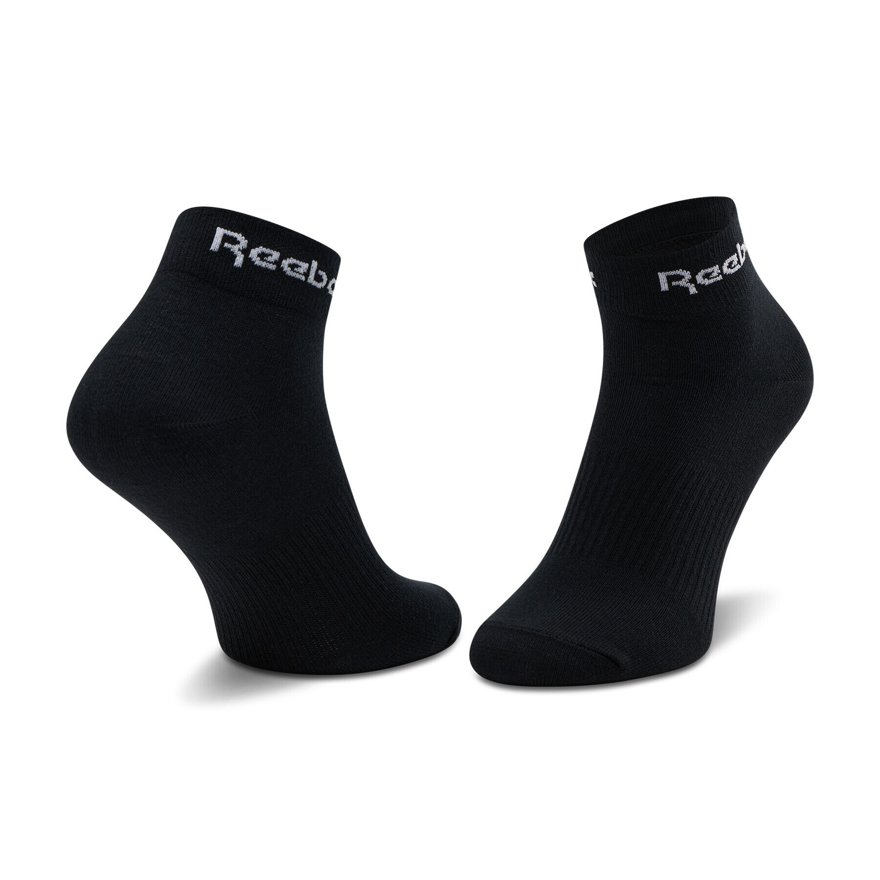 Reebok Комплект 3 чифта къси чорапи унисекс Act Core Ankle Sock 3P GH8166 Черен - Pepit.bg