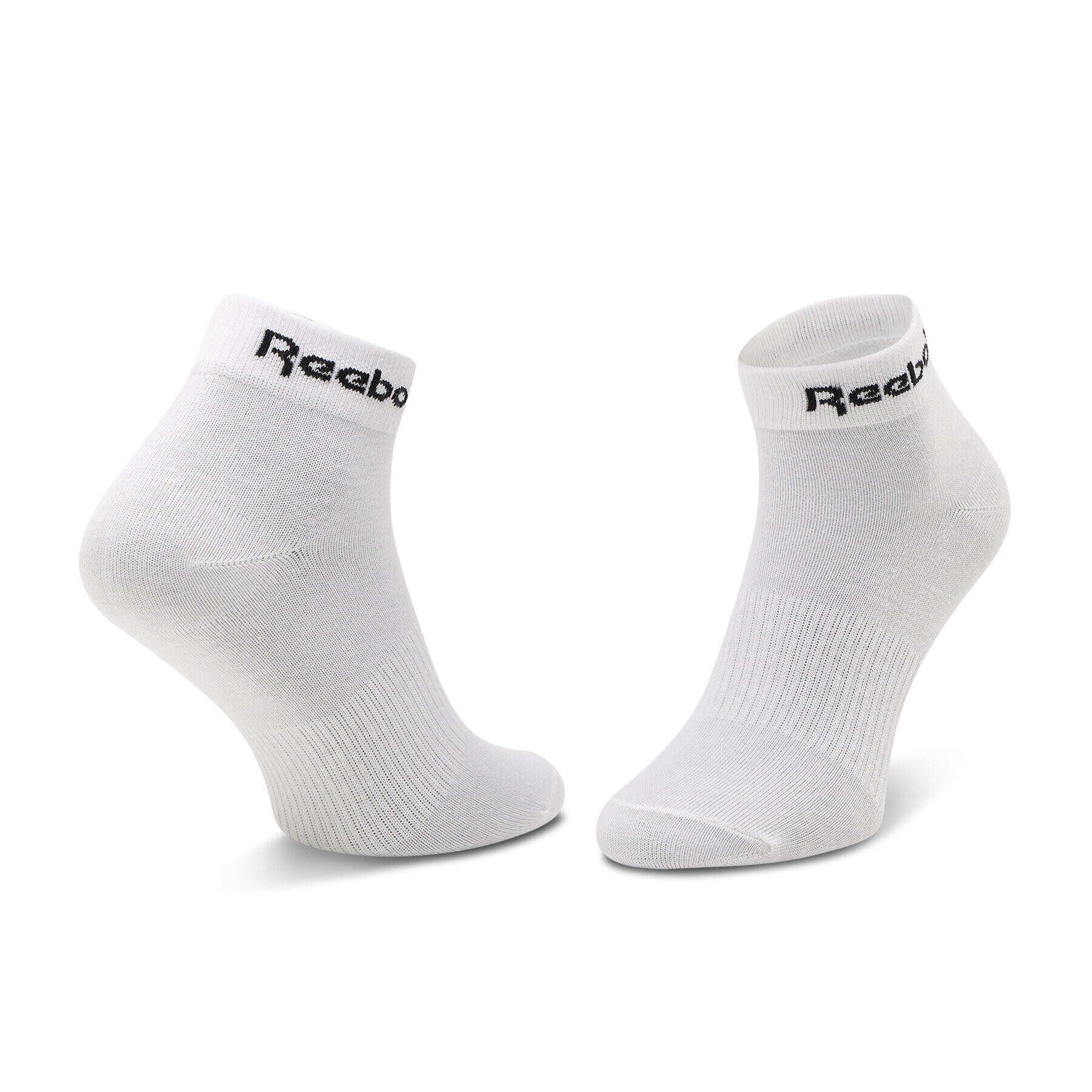 Reebok Комплект 3 чифта къси чорапи унисекс Act Core Ankle Sock 3P GH8167 Бял - Pepit.bg