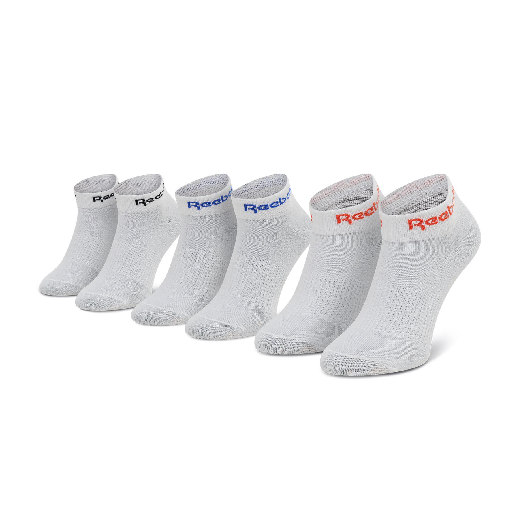 Reebok Комплект 3 чифта къси чорапи унисекс Act Core Ankle Sock 3P H36570 Бял - Pepit.bg