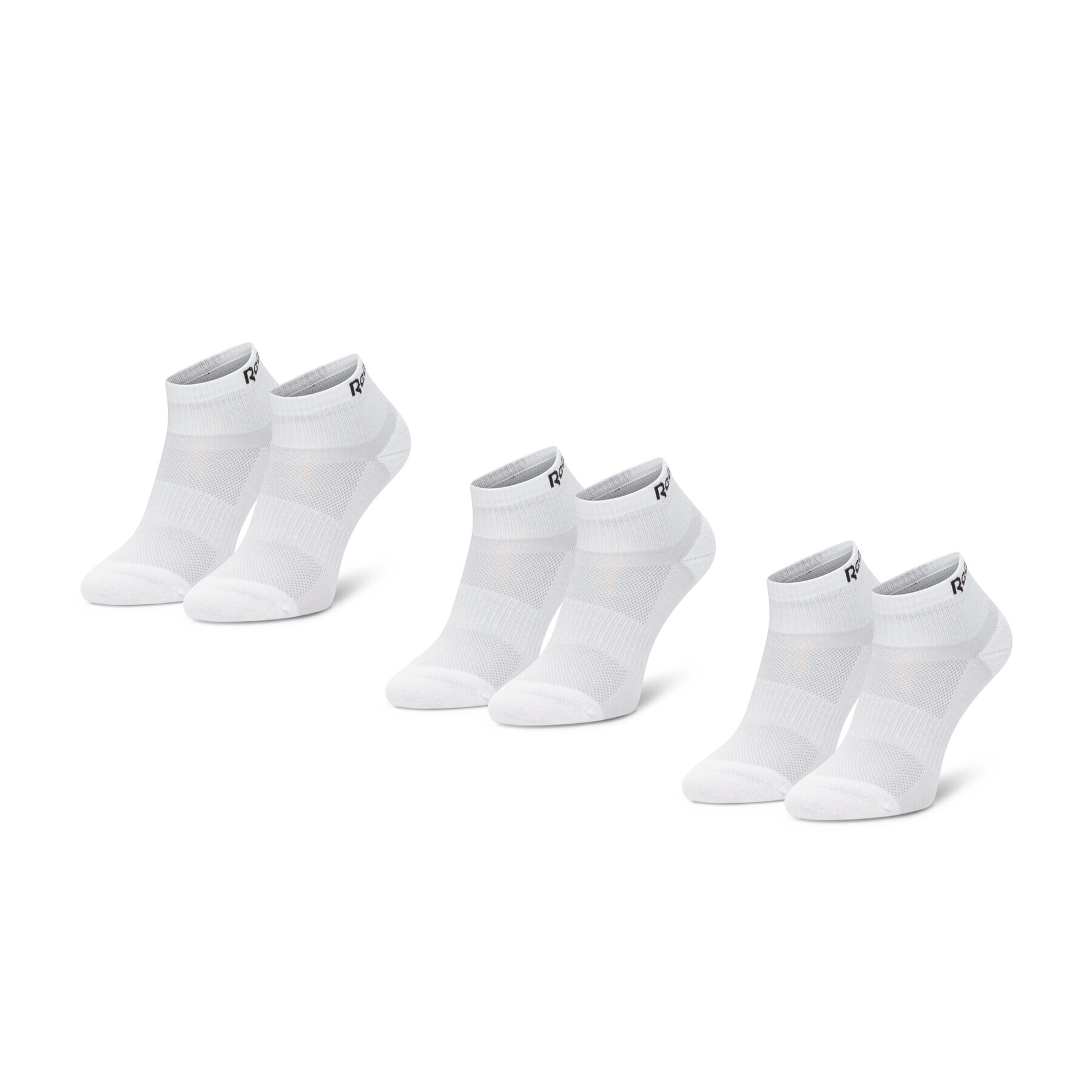 Reebok Комплект 3 чифта къси чорапи унисекс Te Ank Sock 3P GH0420 Бял - Pepit.bg