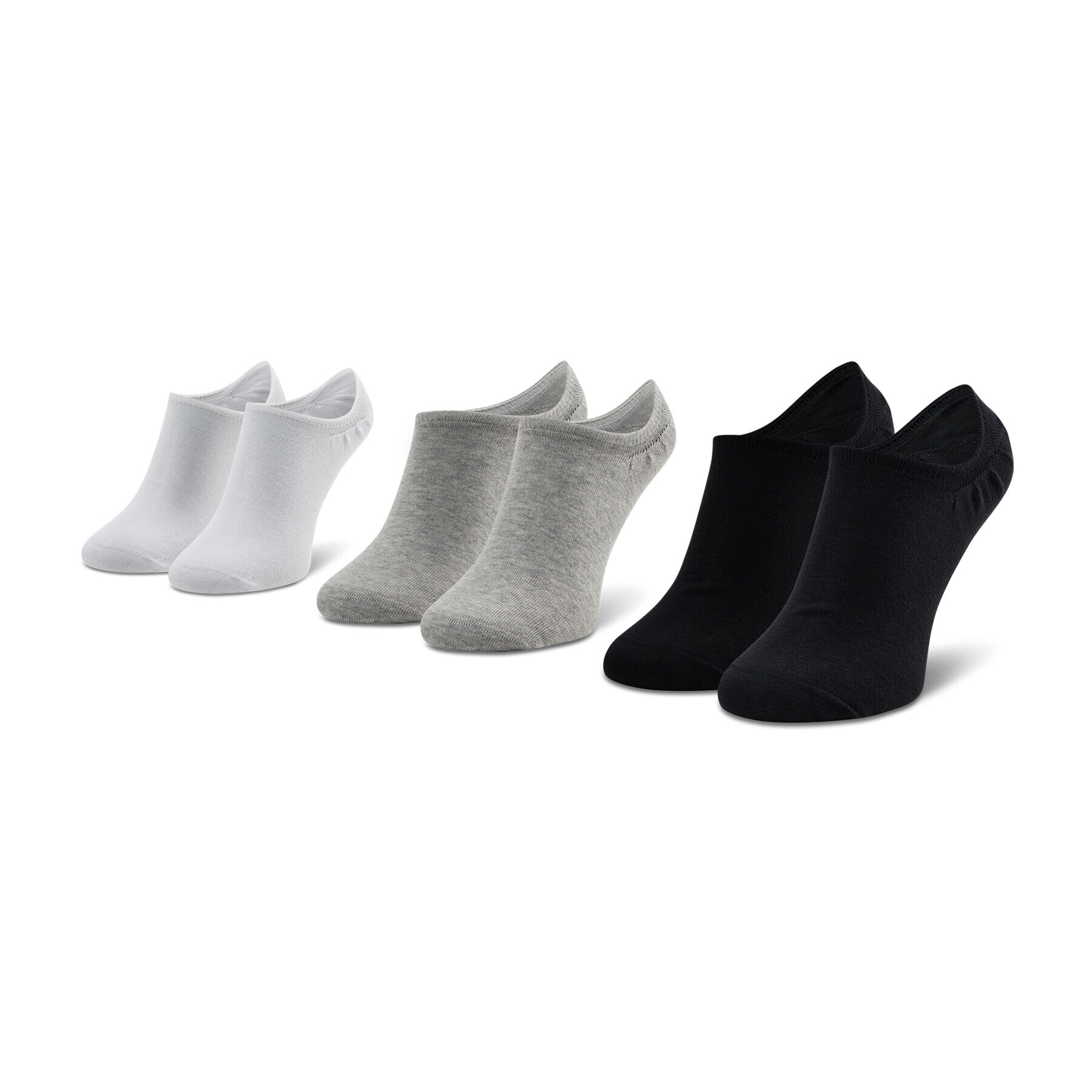 Reebok Комплект 3 чифта къси чорапи унисекс Te Invisible Sock 3P GC8710 Черен - Pepit.bg
