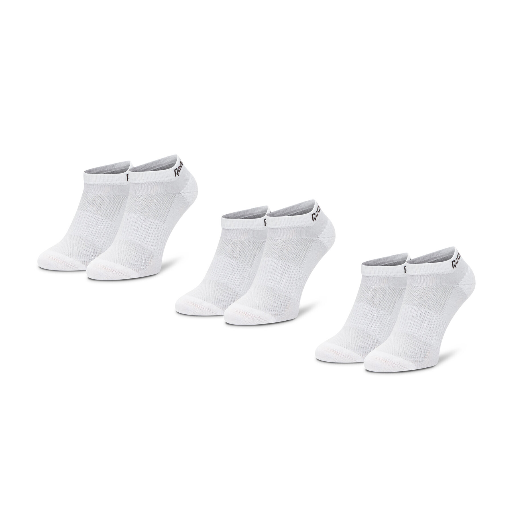 Reebok Комплект 3 чифта къси чорапи унисекс Te Low Cut Sock 3P GH0409 Бял - Pepit.bg