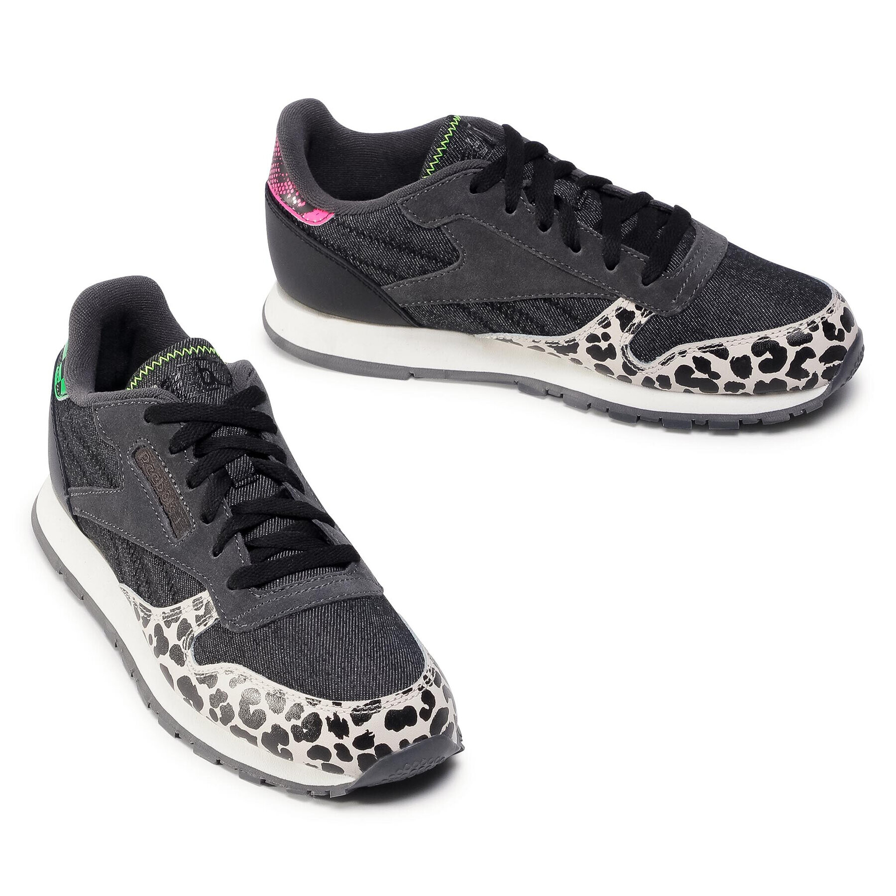 Reebok Обувки Cl Leather Mu Gs Q46338 Черен - Pepit.bg