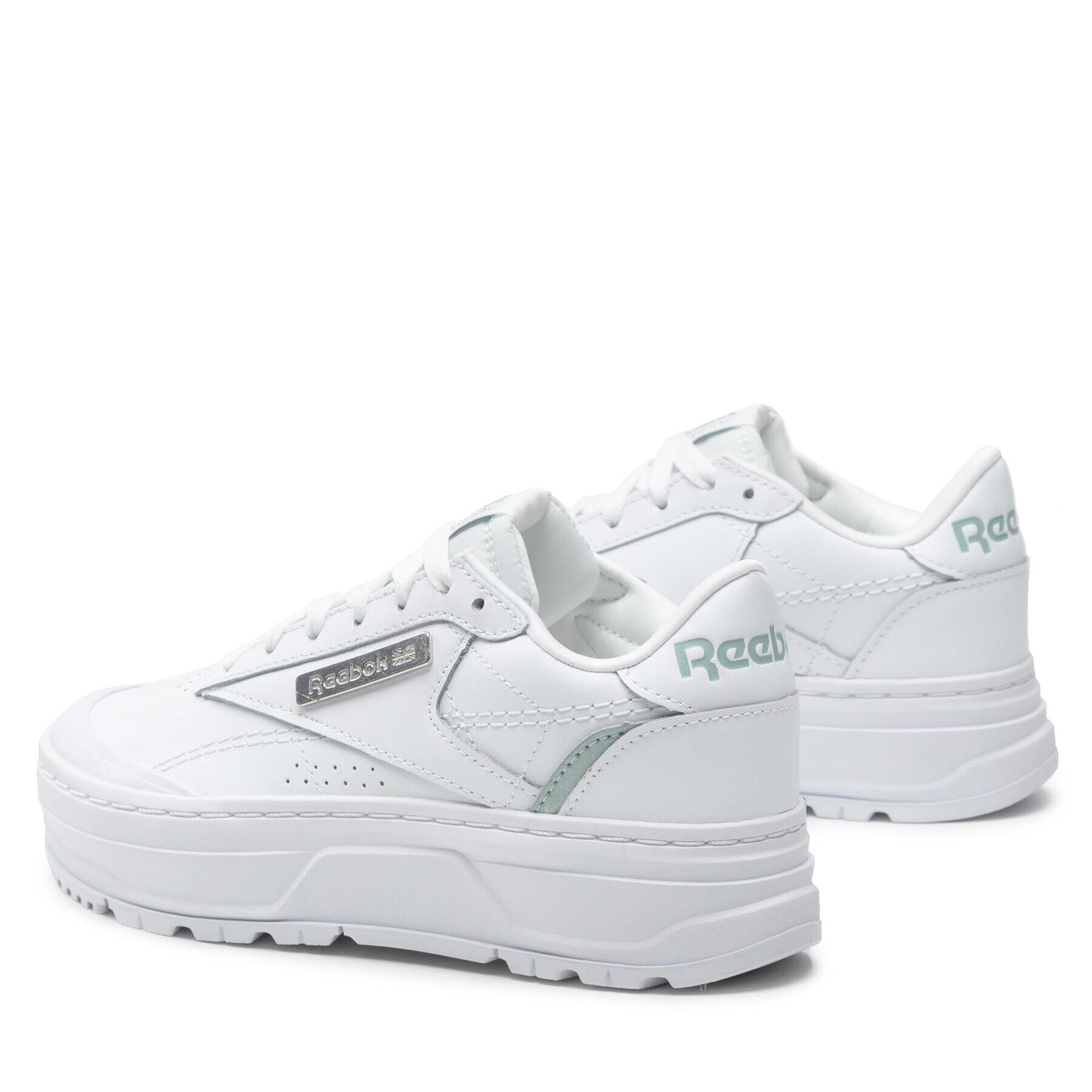 Reebok Обувки Club C Double Geo GZ2158 Бял - Pepit.bg