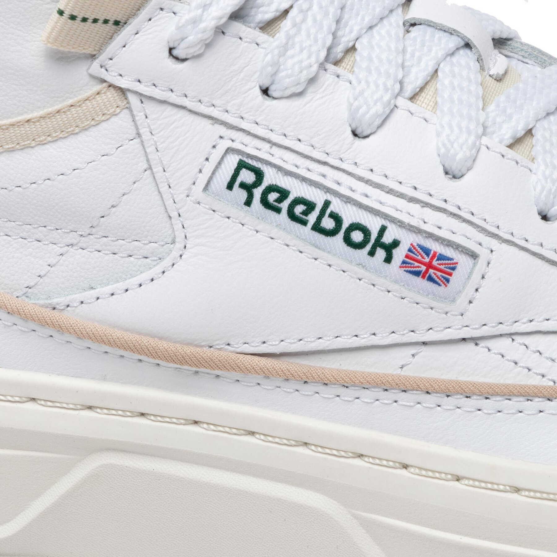 Reebok Обувки Club C Geo Mid GZ4936 Бял - Pepit.bg