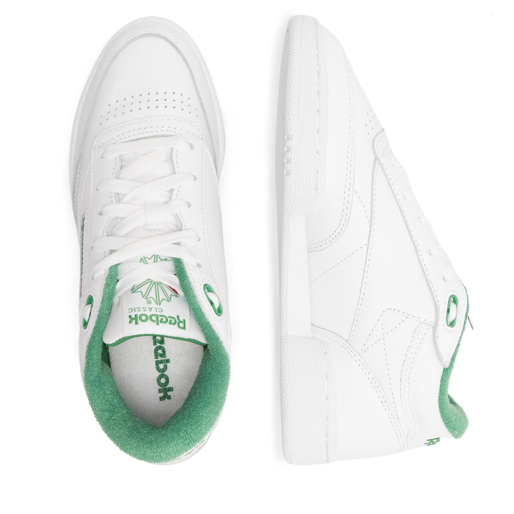 Reebok Обувки Club C Mid II GX7281-W Бял - Pepit.bg