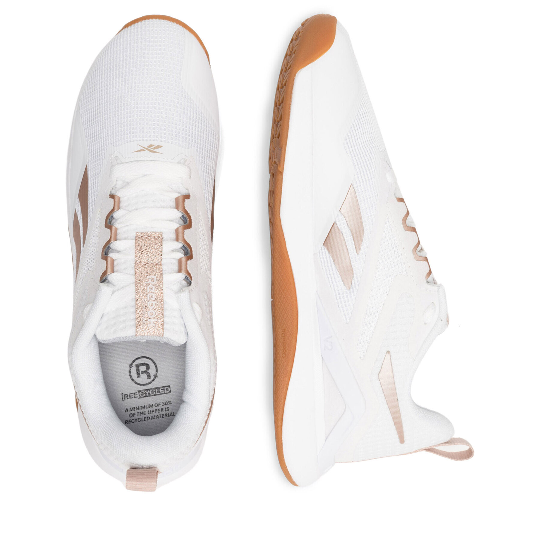 Reebok Обувки Nanoflex Tr 2.0 FZ6035 Бял - Pepit.bg