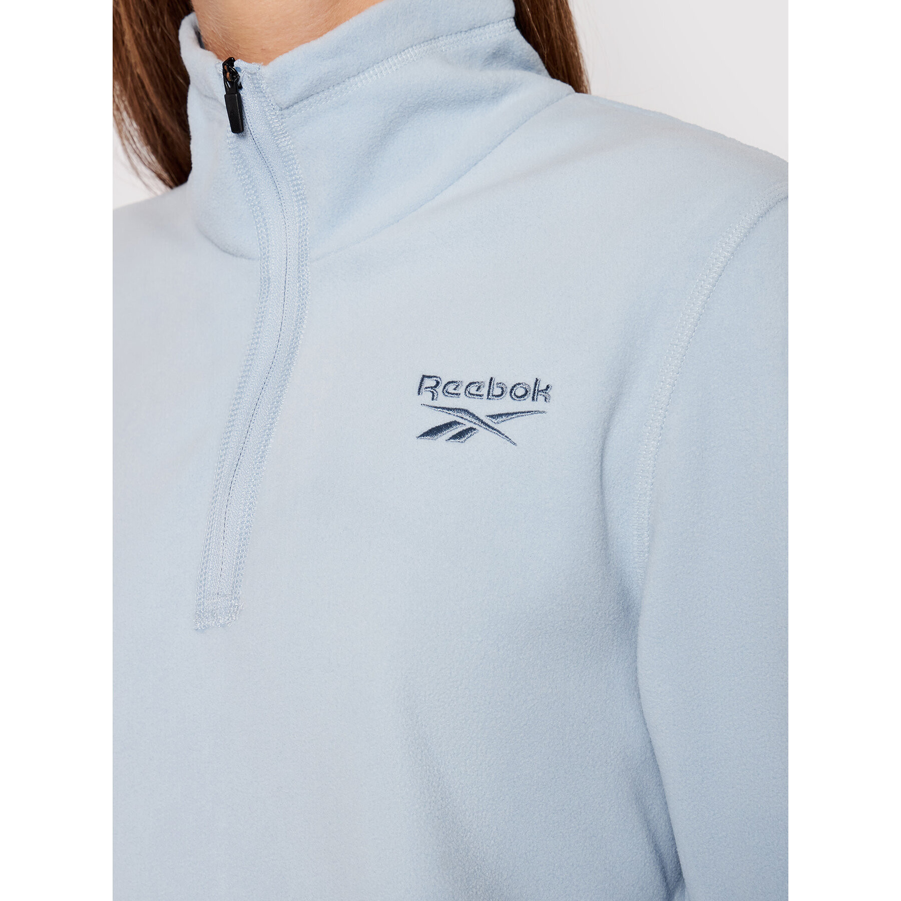 Reebok Полар Outwear Fleece GU5751 Син Regular Fit - Pepit.bg