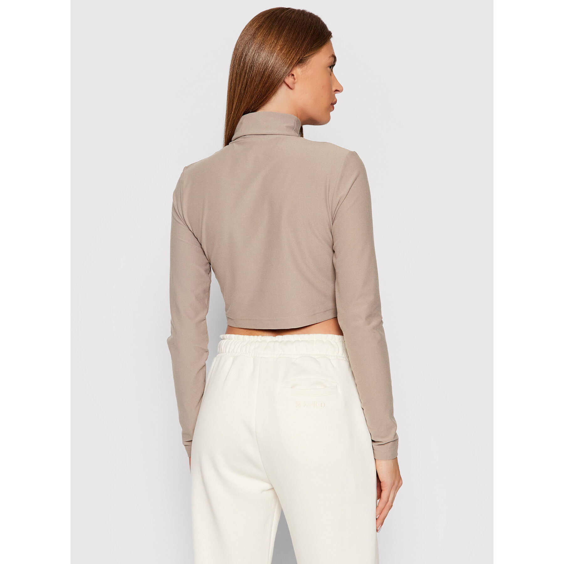 Reebok Поло Classics Cozy GS1701 Бежов Cropped Fit - Pepit.bg