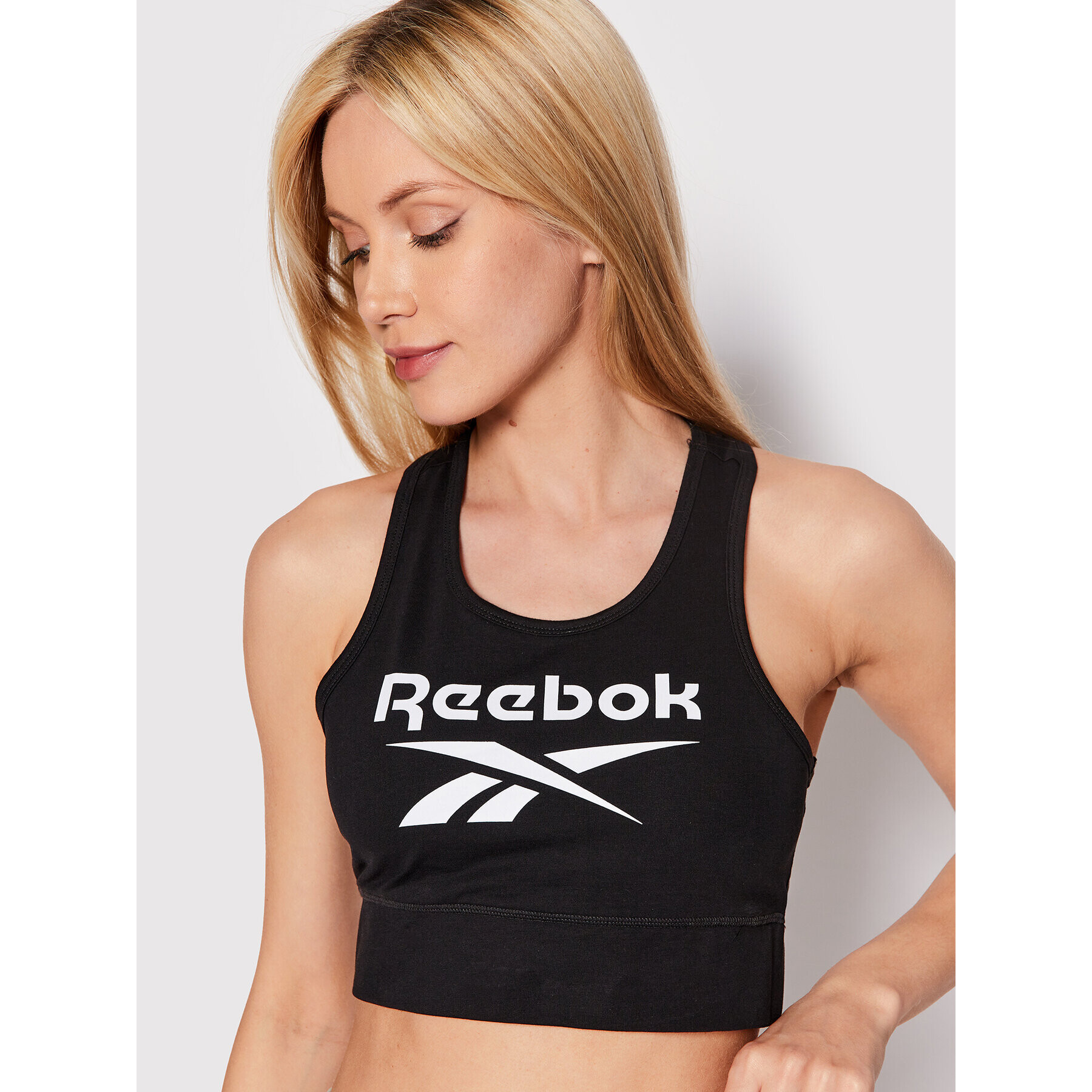 Reebok Спортен сутиен Identity GL2544 Черен - Pepit.bg