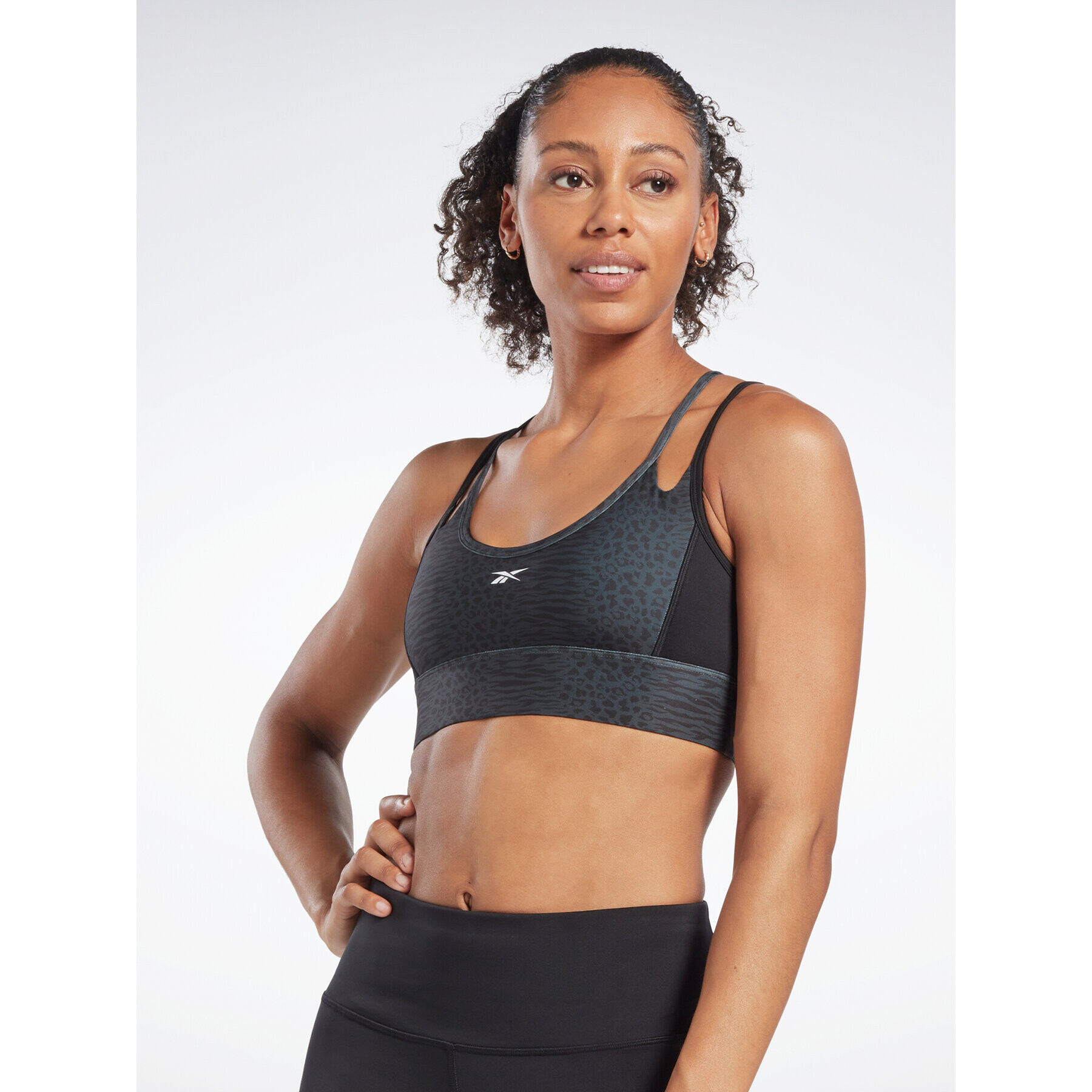 Reebok Спортен сутиен Safari Poly HT2380 Черен - Pepit.bg