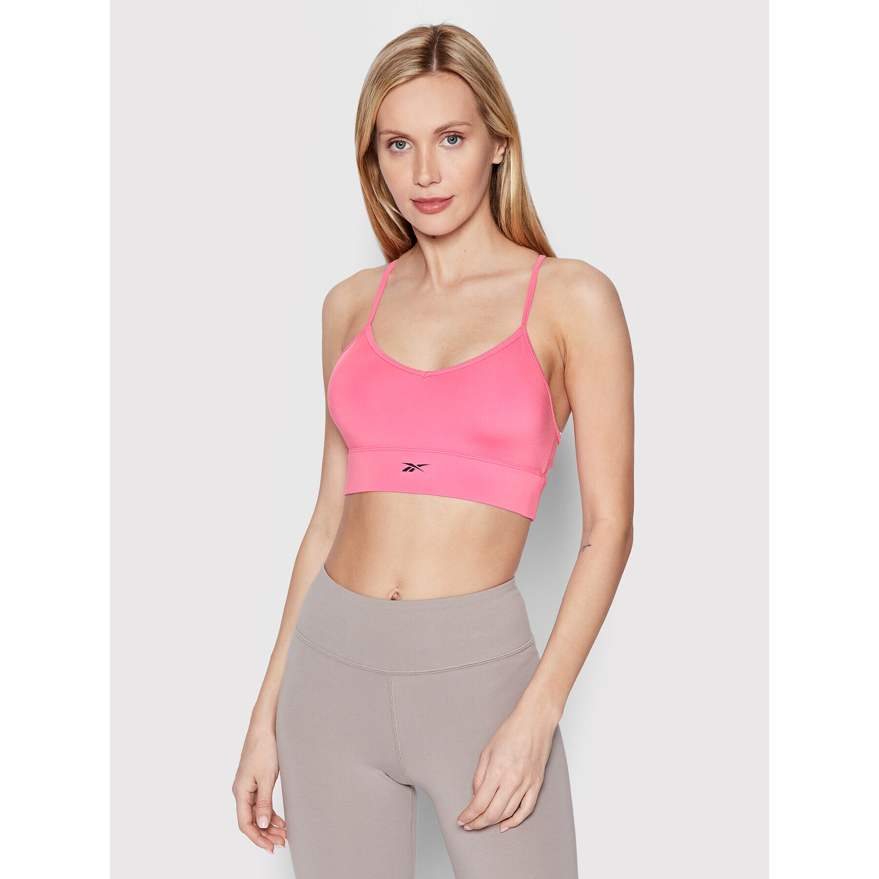 Reebok Спортен сутиен Workout Ready H65613 Розов - Pepit.bg