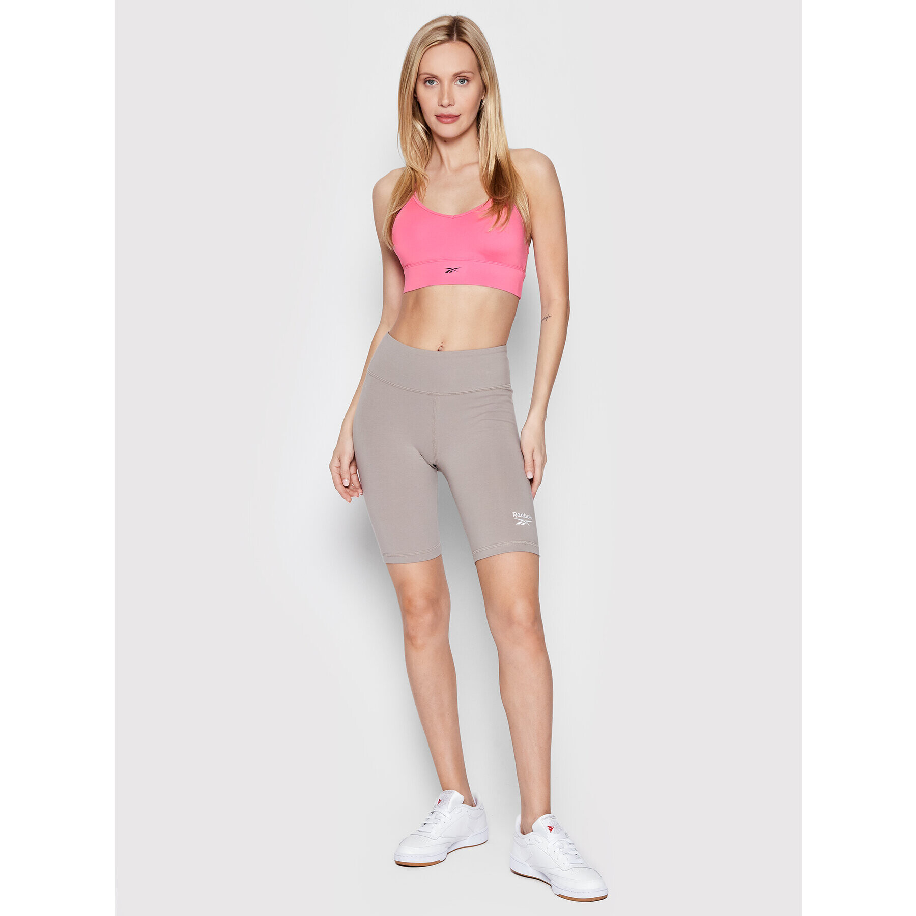Reebok Спортен сутиен Workout Ready H65613 Розов - Pepit.bg