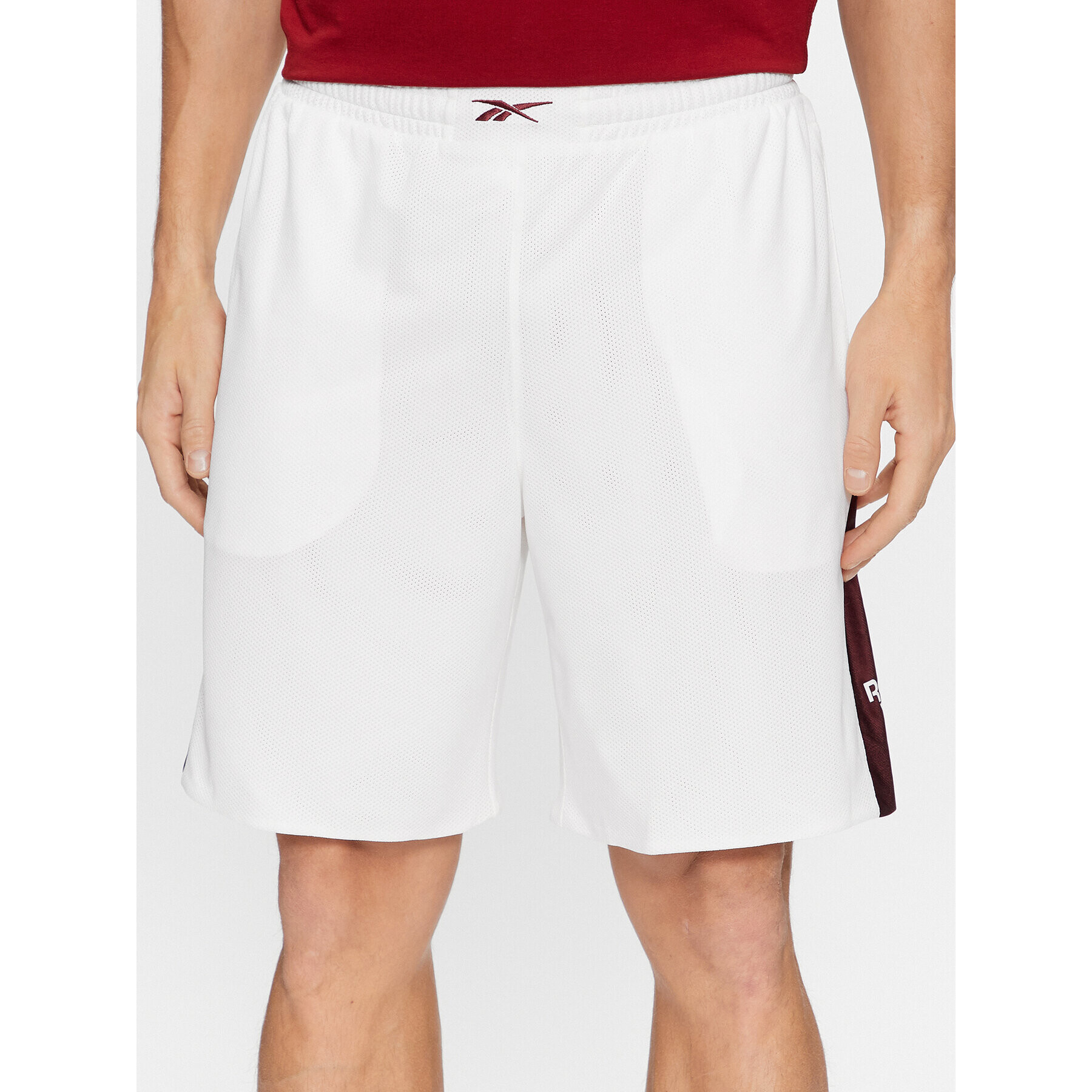 Reebok Спортни шорти Basketball IL1995 Бял Regular Fit - Pepit.bg