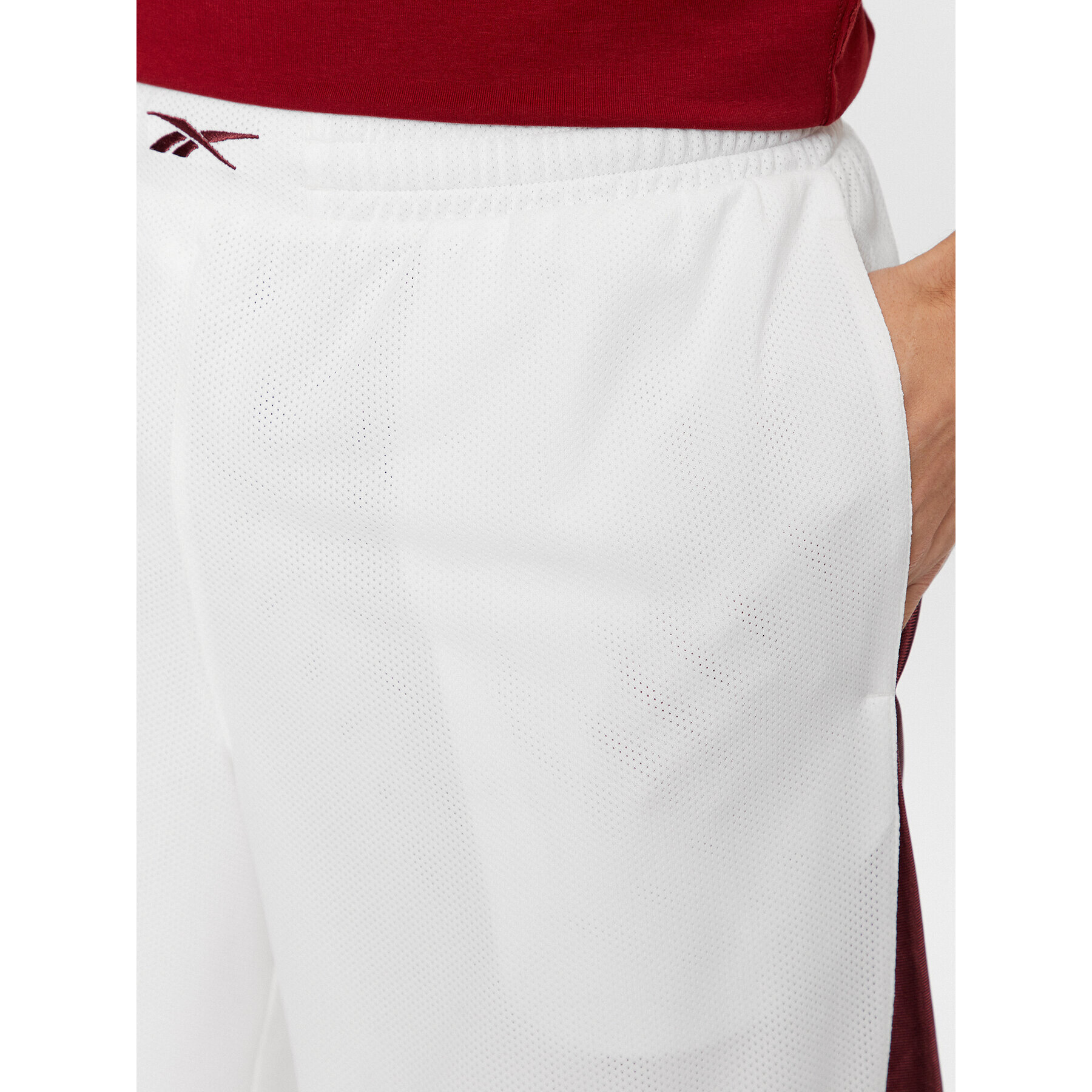 Reebok Спортни шорти Basketball IL1995 Бял Regular Fit - Pepit.bg