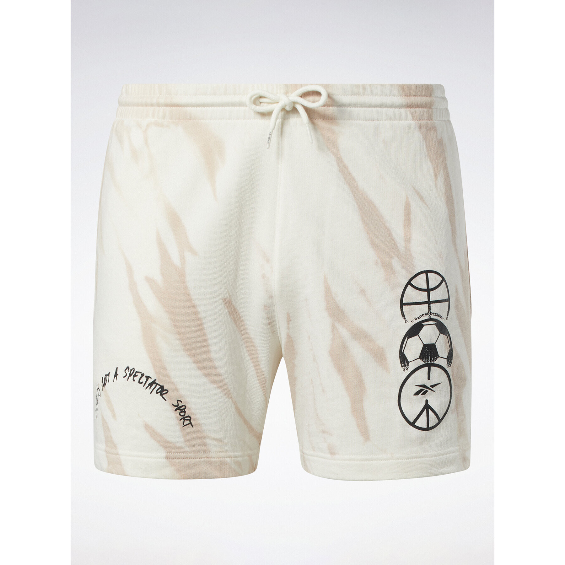 Reebok Спортни шорти Classics Block Party Shorts HT8180 Бял - Pepit.bg