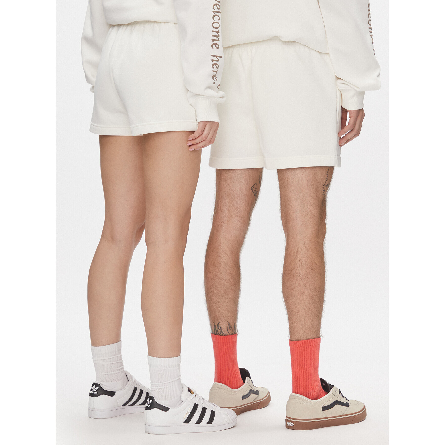 Reebok Спортни шорти Classics Good Vibes Shorts HT6119 Бял - Pepit.bg