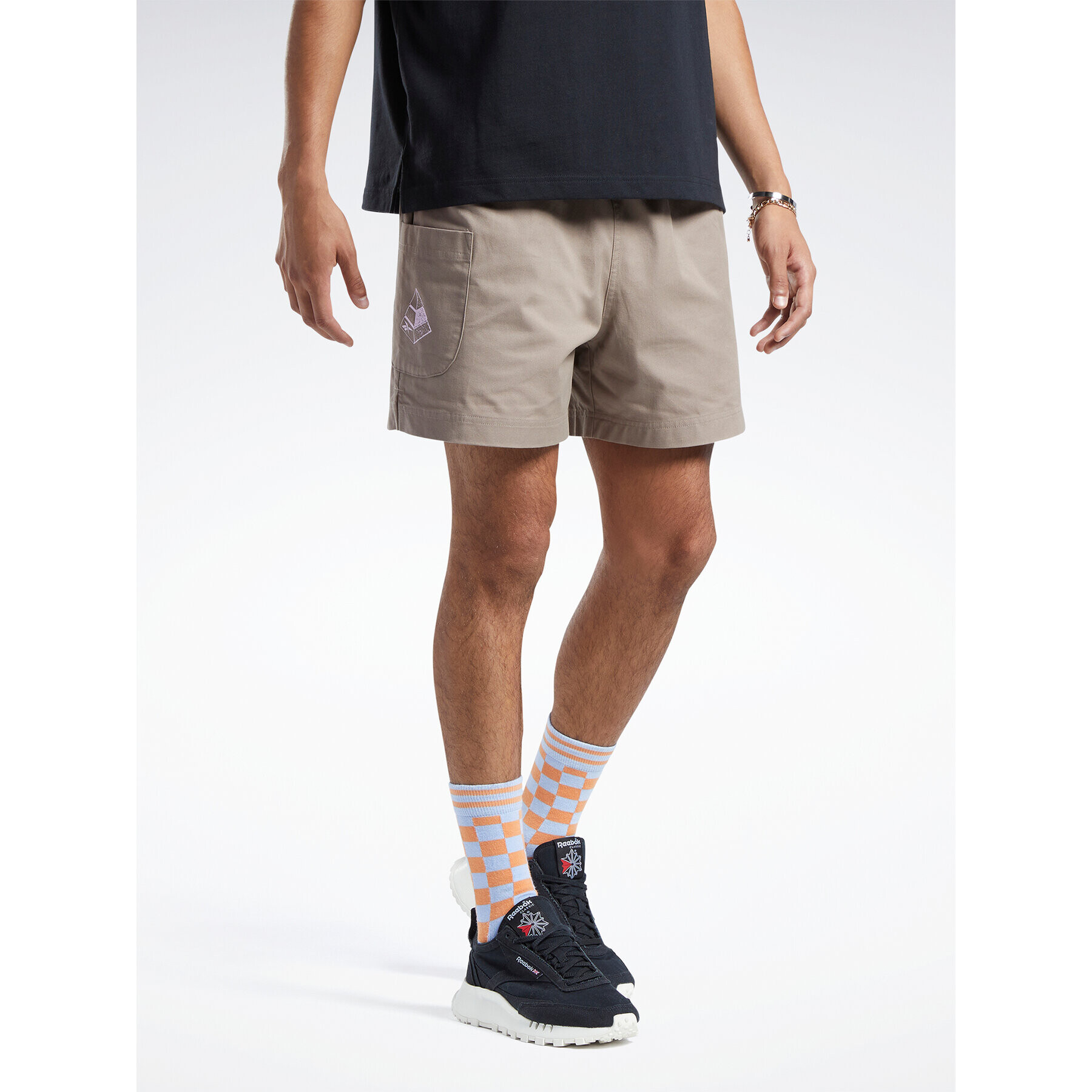 Reebok Спортни шорти Classics Skateboard Shorts HT8174 Кафяв - Pepit.bg
