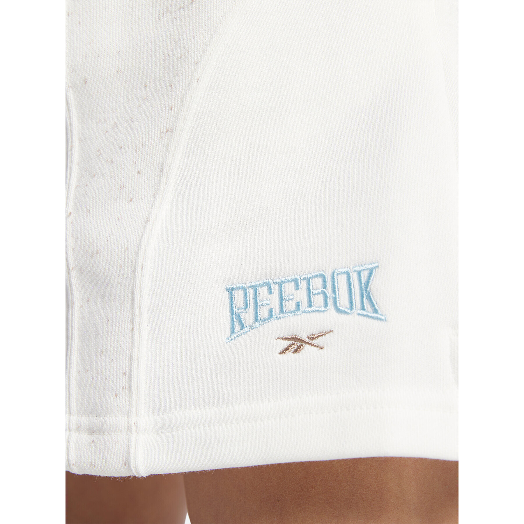 Reebok Спортни шорти Classics Varsity High-Rise Rib Shorts HT7841 Бял - Pepit.bg