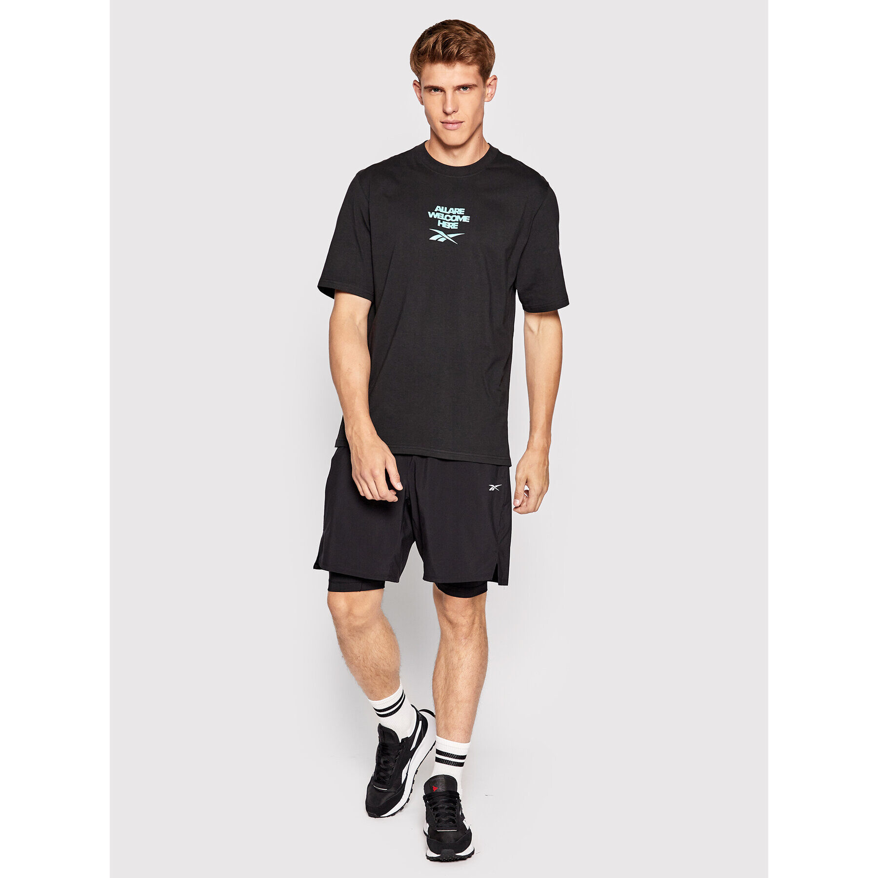 Reebok Спортни шорти Epic GL3115 Черен Regular Fit - Pepit.bg
