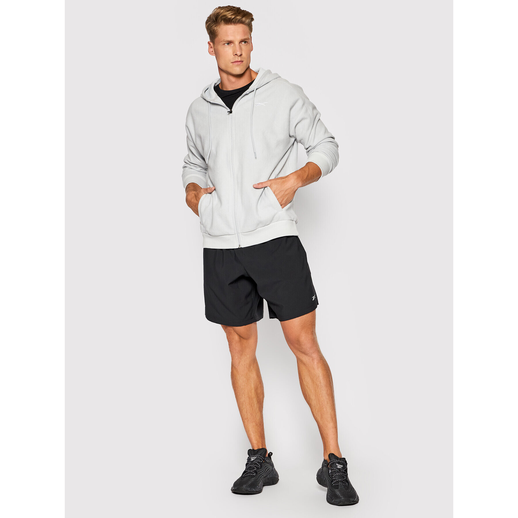 Reebok Спортни шорти Workout Ready GJ0854 Черен Regular Fit - Pepit.bg