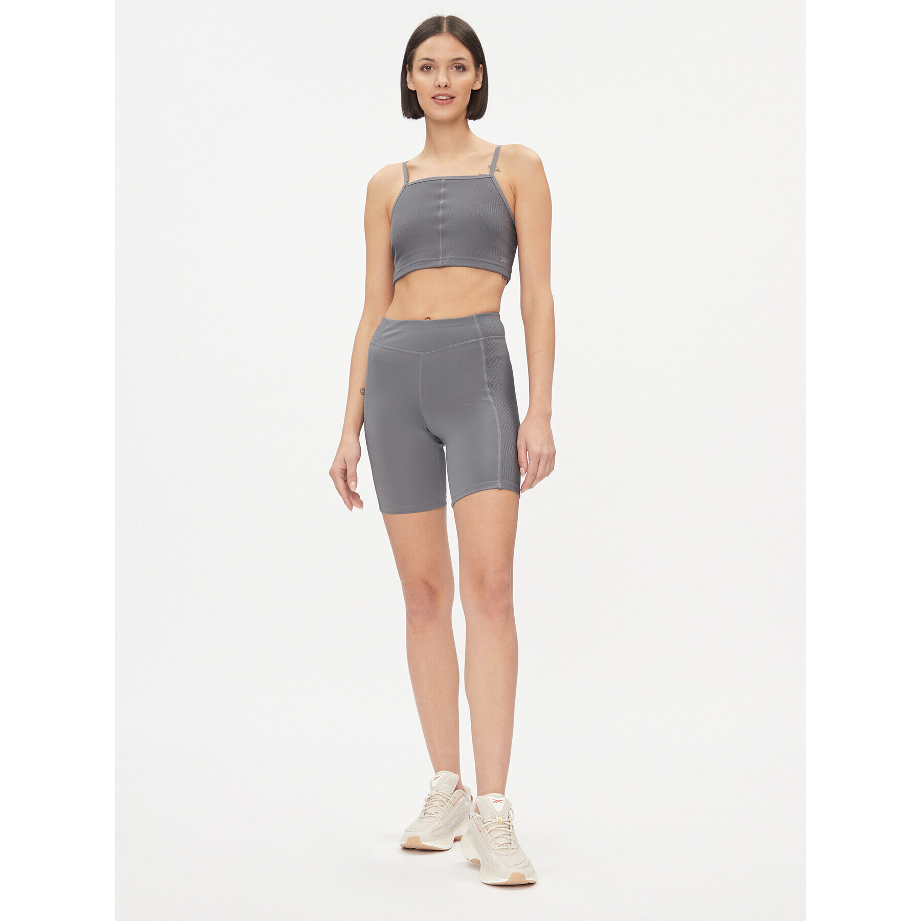 Reebok Спортни шорти Yoga Performance IM4040 Сив Tight Fit - Pepit.bg