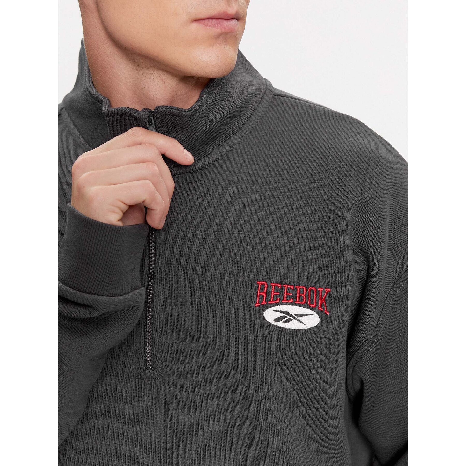 Reebok Суитшърт Archive Essentials IL8801 Сив Regular Fit - Pepit.bg