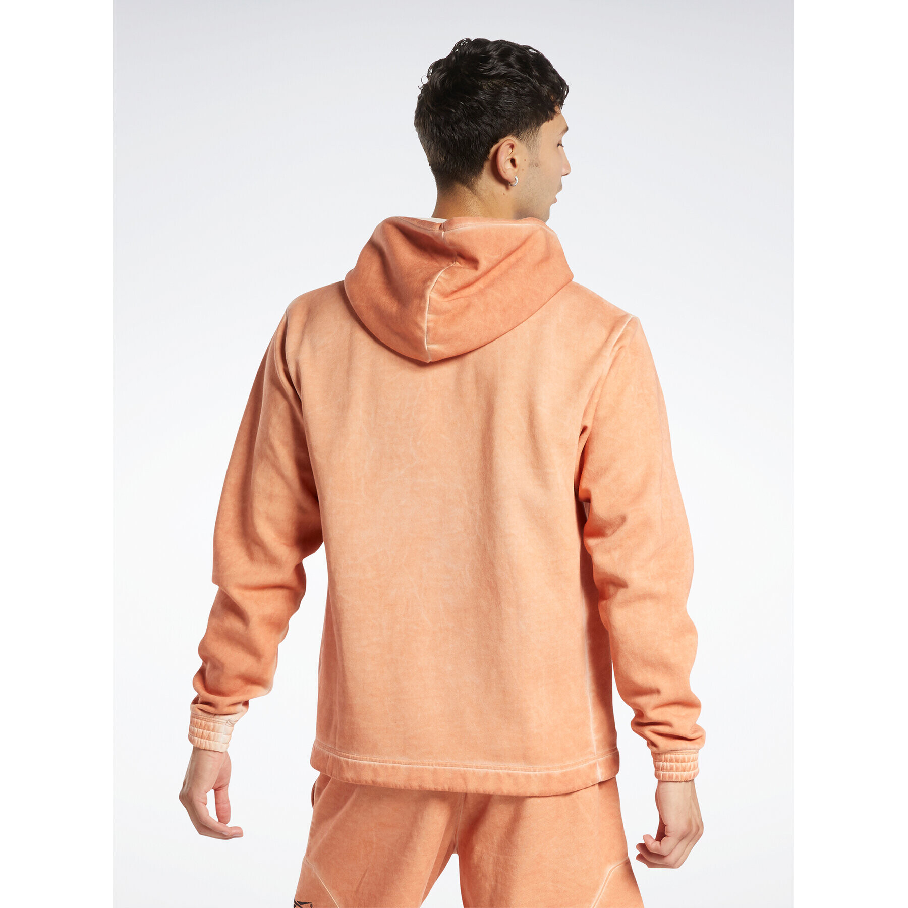 Reebok Суитшърт Basketball Court Top Bi-Dye Fleece Hoodie HM4092 Оранжев Regular Fit - Pepit.bg