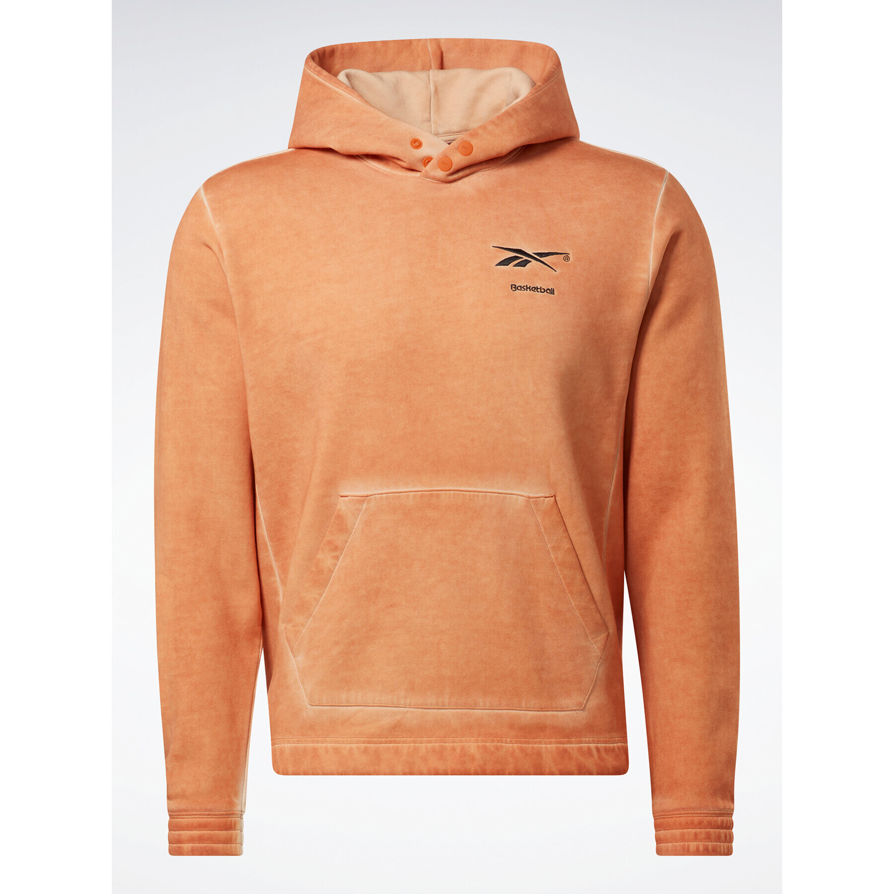 Reebok Суитшърт Basketball Court Top Bi-Dye Fleece Hoodie HM4092 Оранжев Regular Fit - Pepit.bg