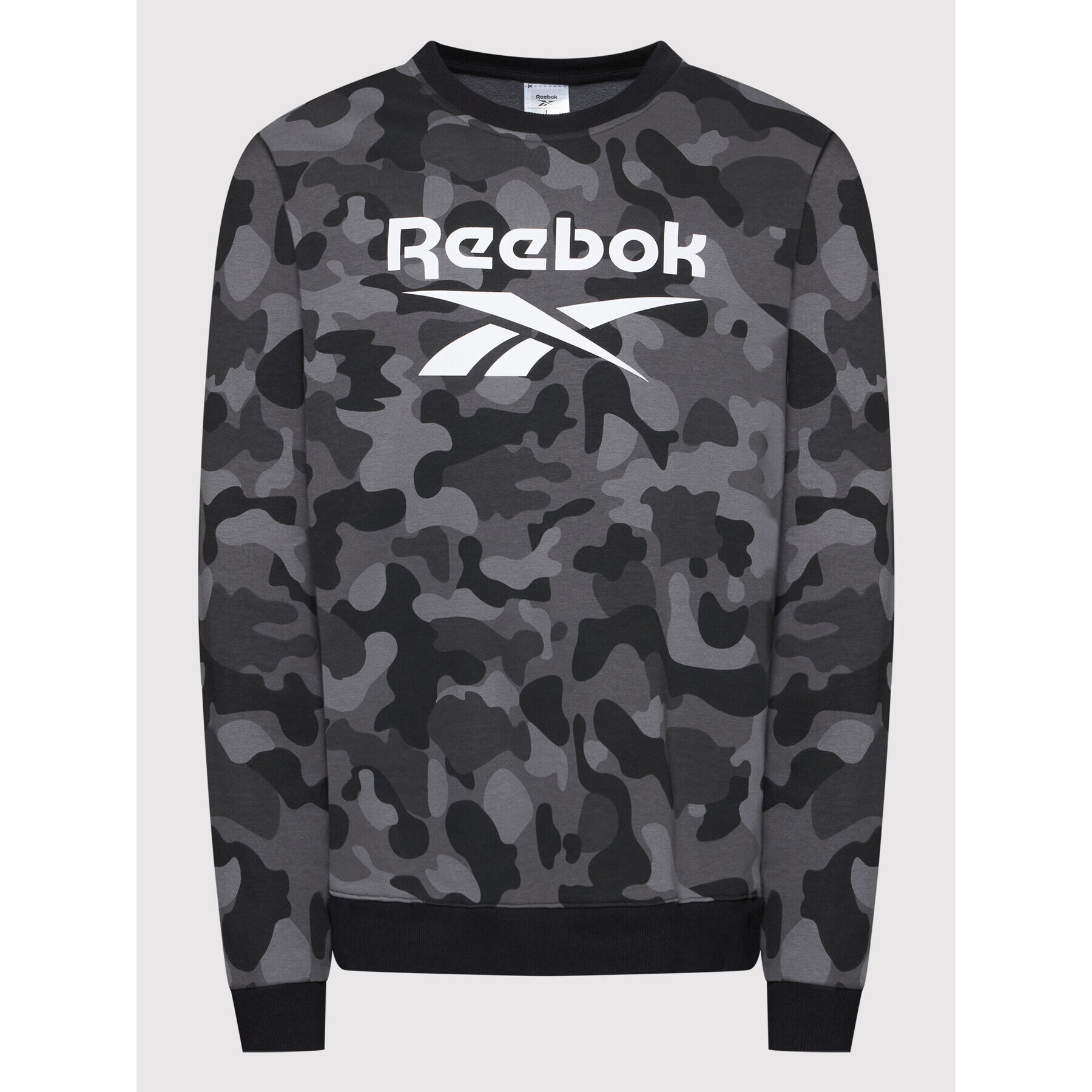 Reebok Суитшърт Camo HA6314 Сив Regular Fit - Pepit.bg