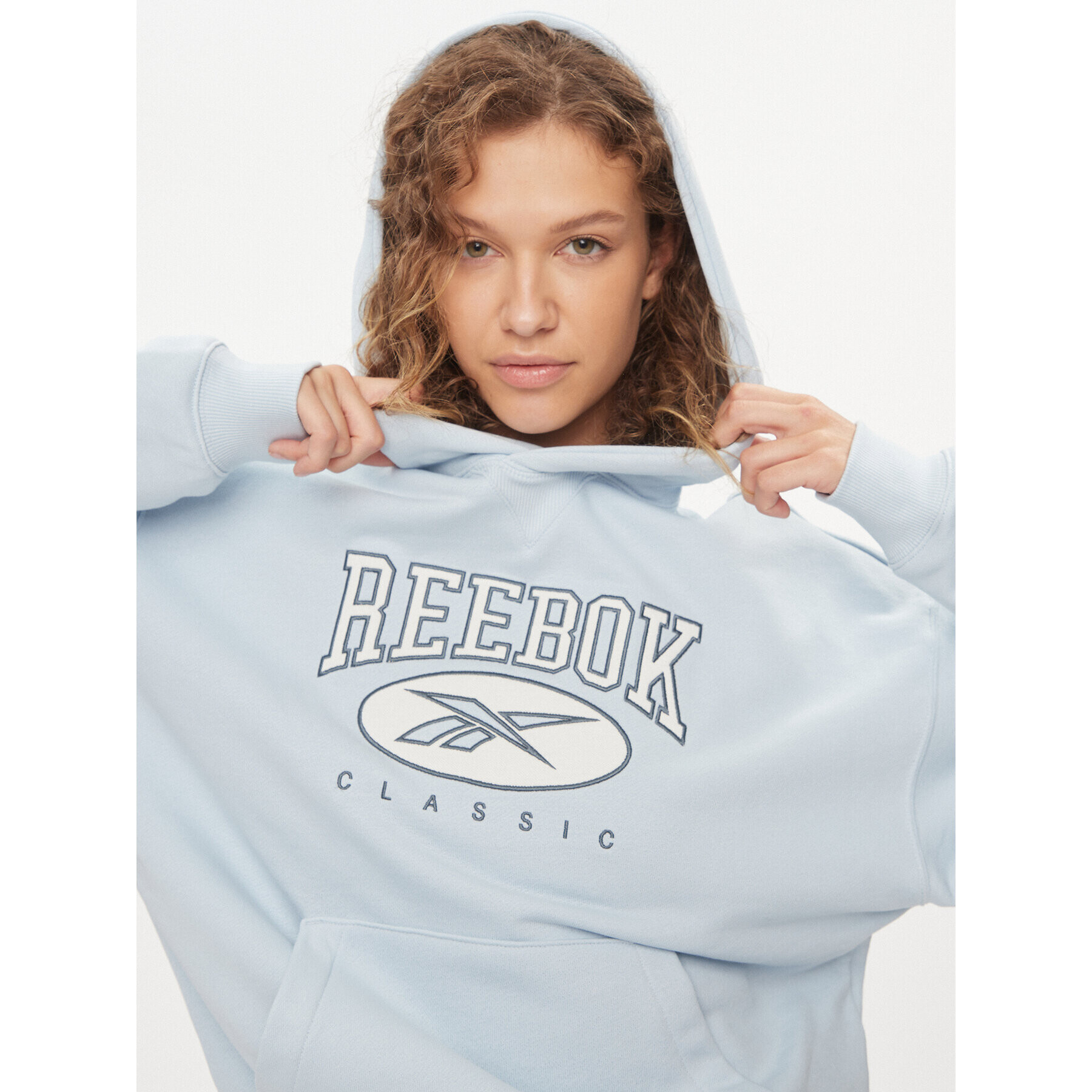 Reebok Суитшърт Classics Big Logo IL4635 Син Relaxed Fit - Pepit.bg