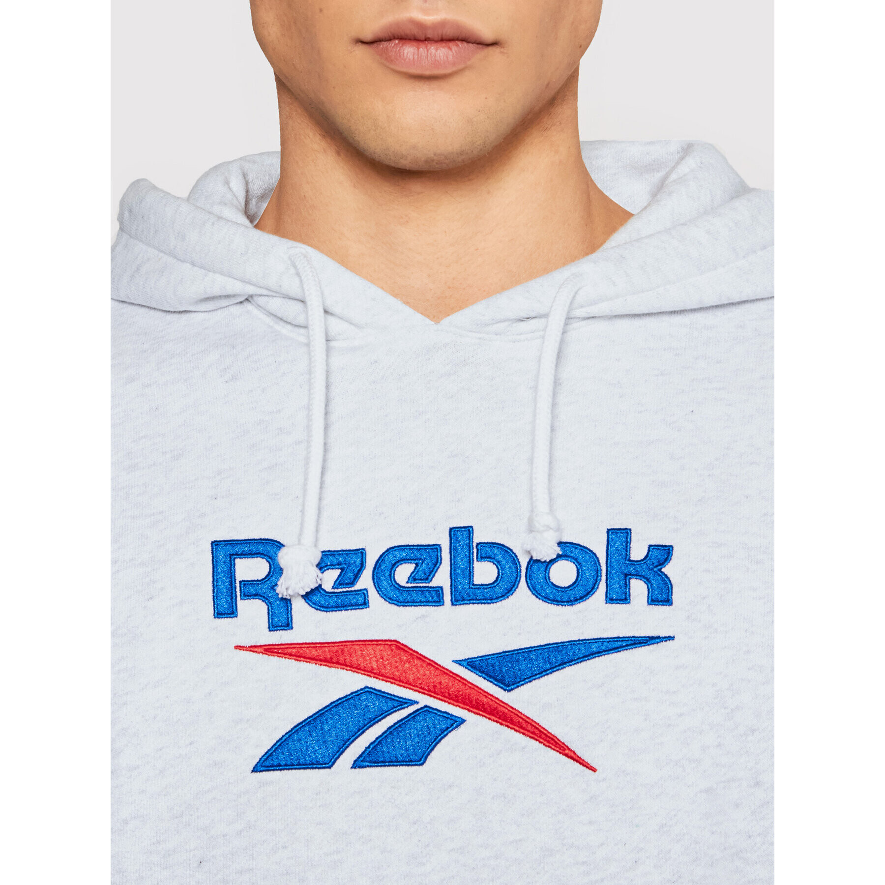 Reebok Суитшърт Classics Foundation Vector GU3874 Сив Oversize - Pepit.bg