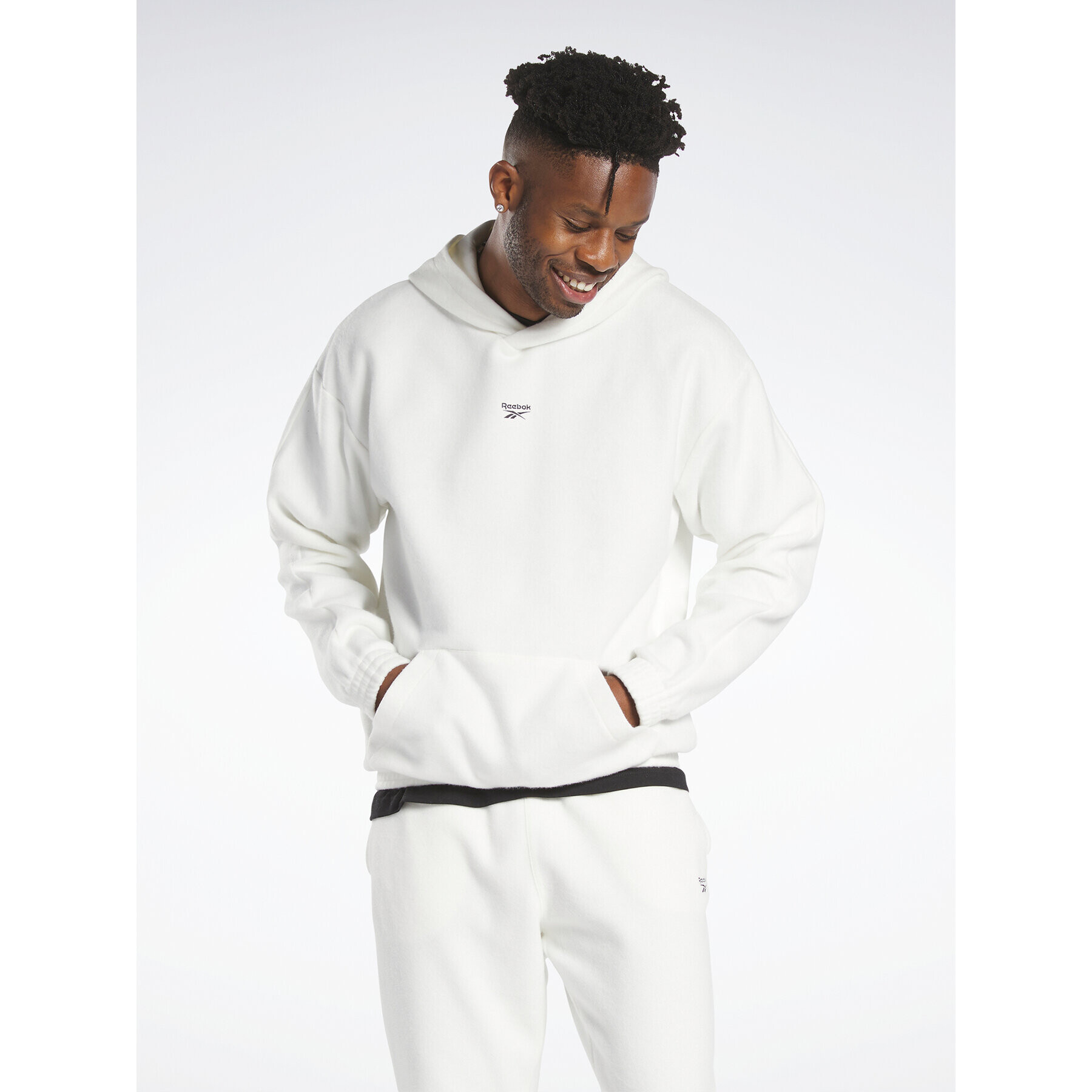 Reebok Суитшърт Classics Wardrobe Essentials Hoodie H66175 Бял - Pepit.bg
