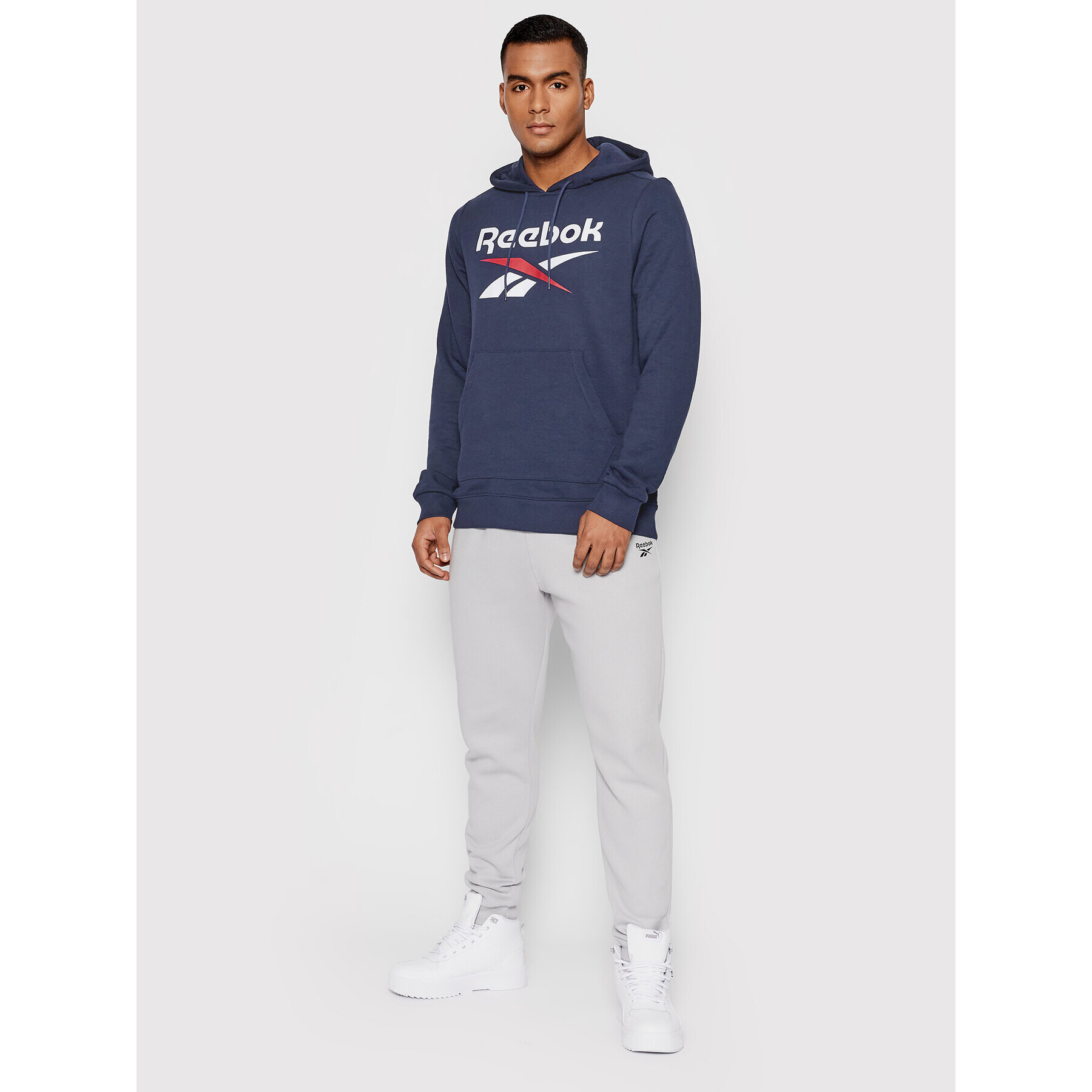 Reebok Суитшърт Identity Big Logo GI8662 Тъмносин Regular Fit - Pepit.bg