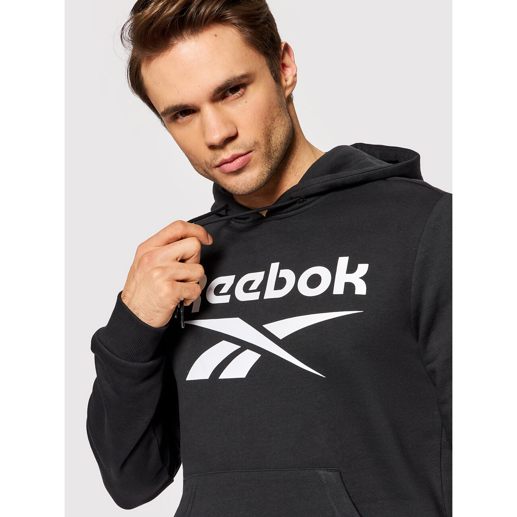 Reebok Суитшърт Identity Big Logo GL3168 Черен Regular Fit - Pepit.bg