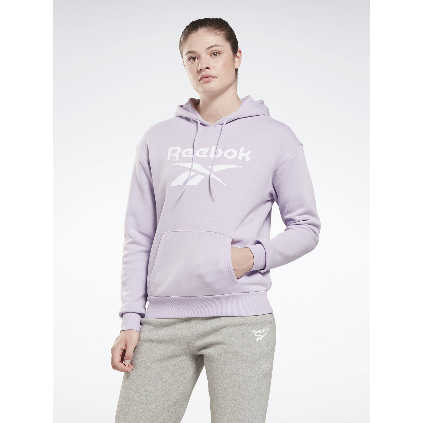 Reebok Суитшърт Identity Big Logo H54746 Виолетов Loose Fit - Pepit.bg