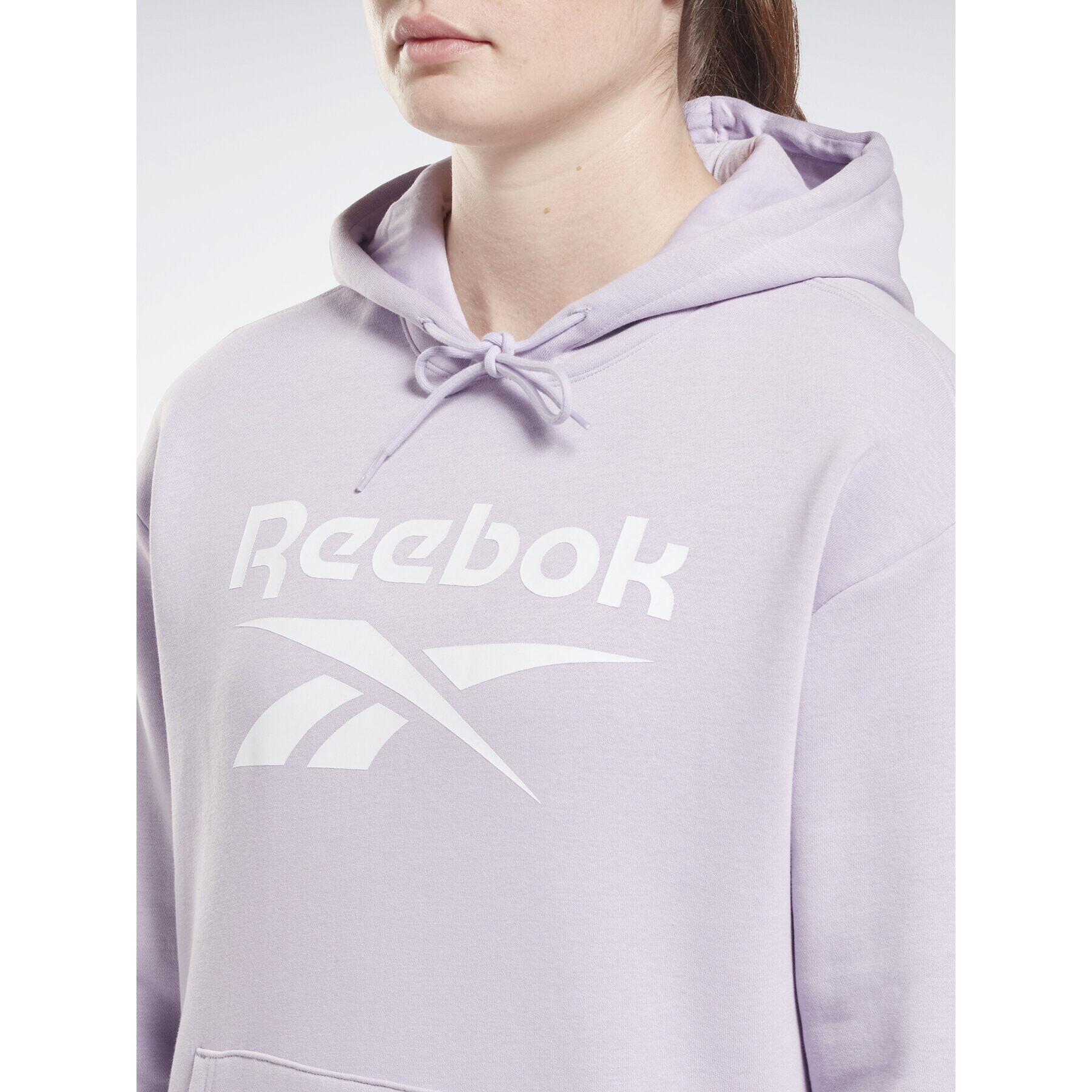 Reebok Суитшърт Identity Big Logo H54746 Виолетов Loose Fit - Pepit.bg