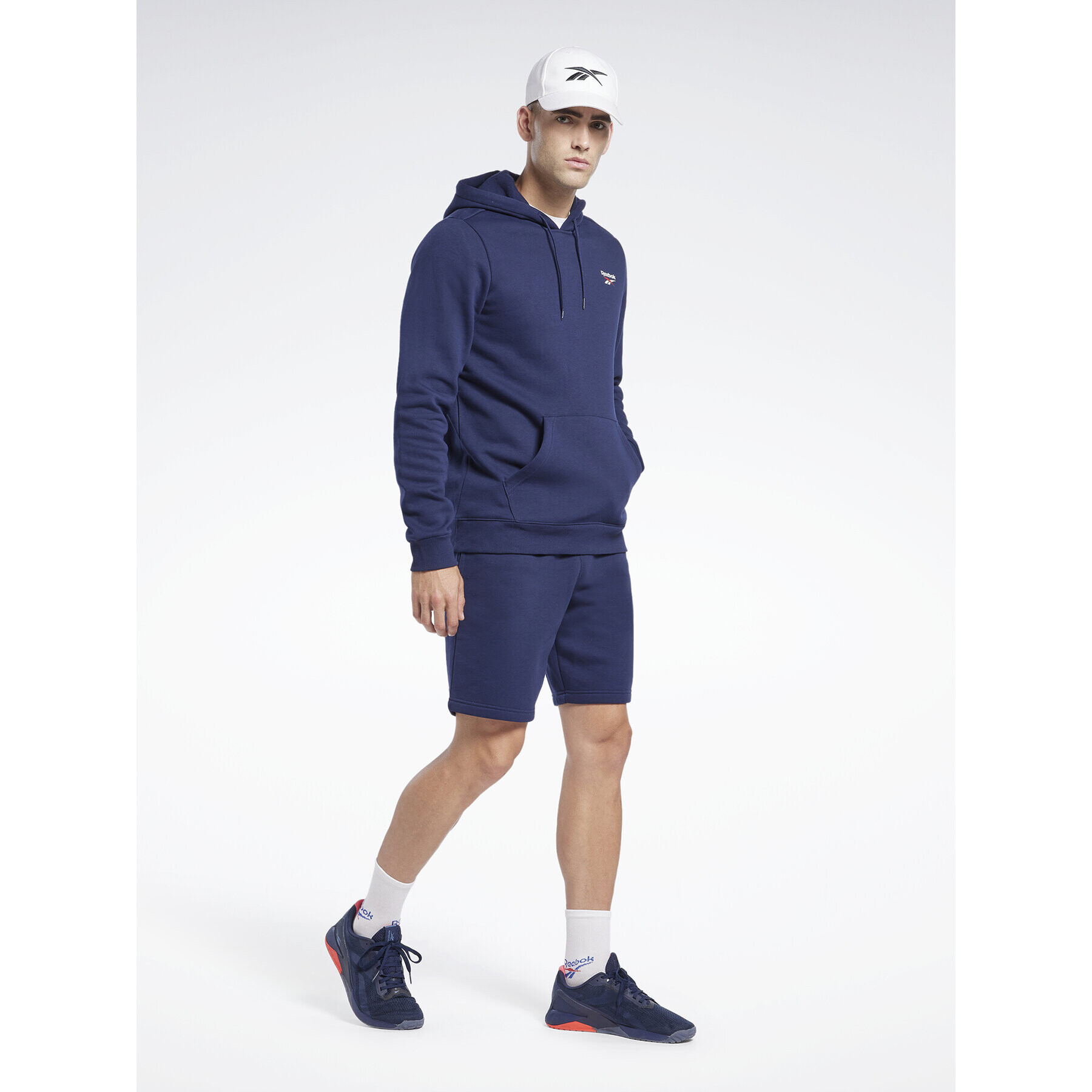 Reebok Суитшърт Identity Fleece Over-the-Head Hoodie IB2994 Син - Pepit.bg