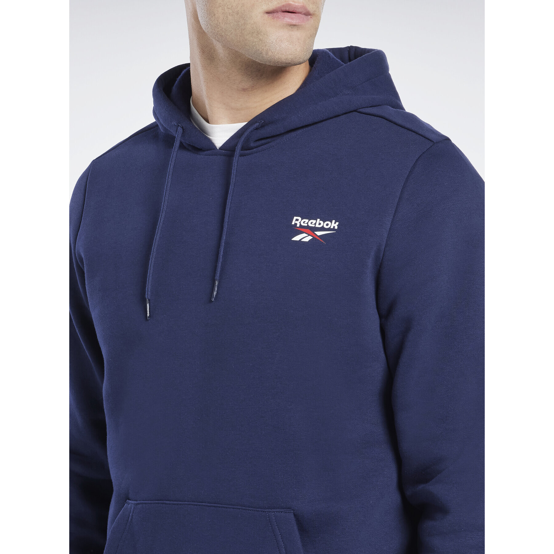 Reebok Суитшърт Identity Fleece Over-the-Head Hoodie IB2994 Син - Pepit.bg