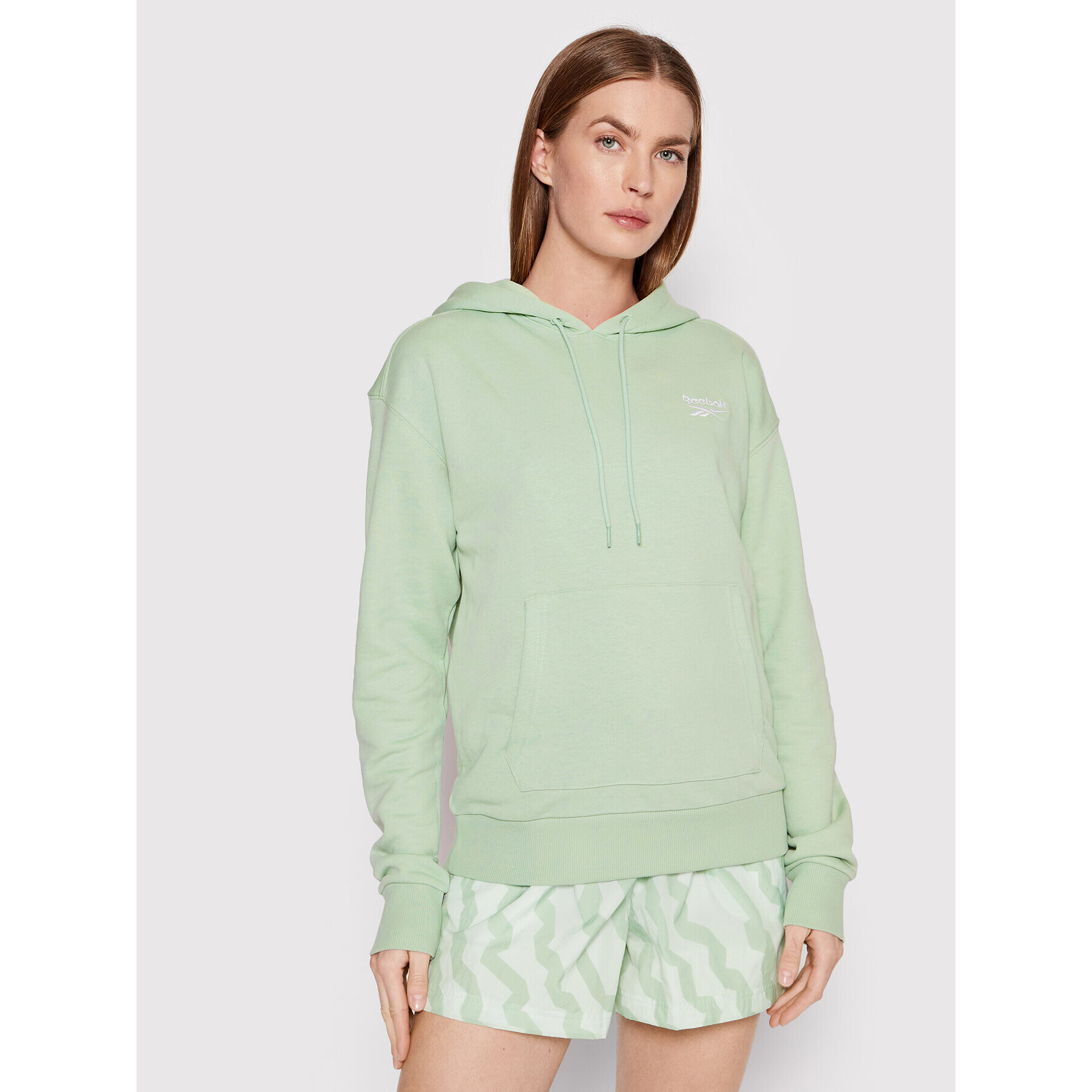 Reebok Суитшърт Identity HB2327 Зелен Regular Fit - Pepit.bg