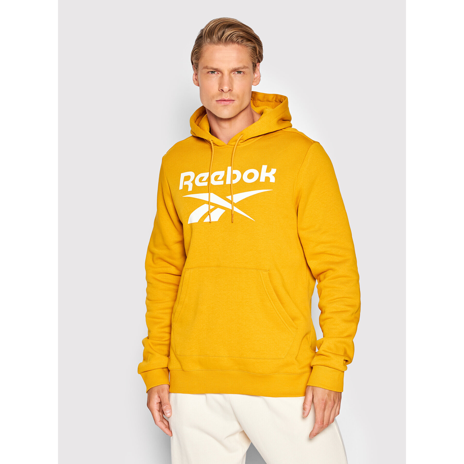 Reebok Суитшърт Identity HJ9971 Жълт Regular Fit - Pepit.bg