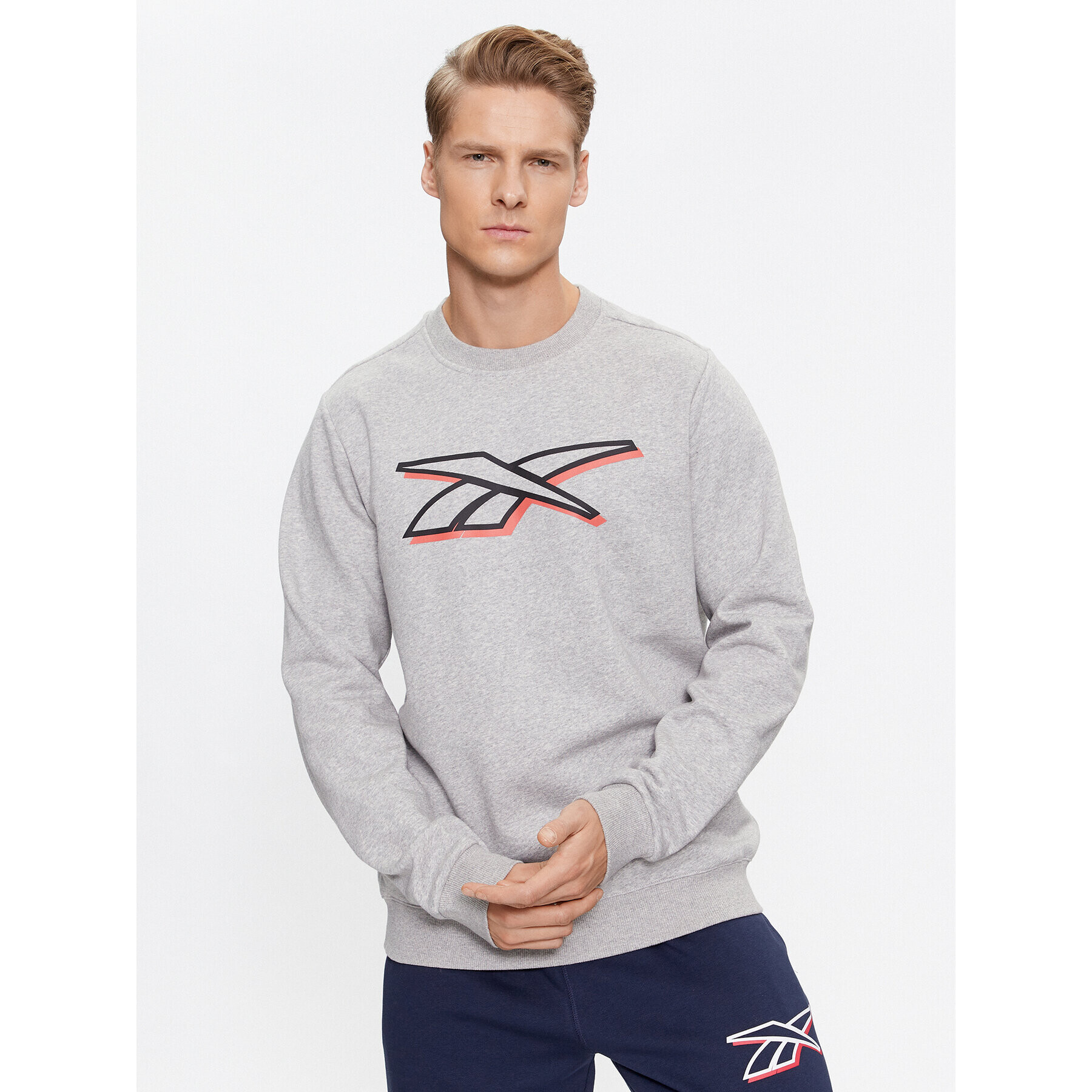 Reebok Суитшърт Identity IN1696 Сив Regular Fit - Pepit.bg