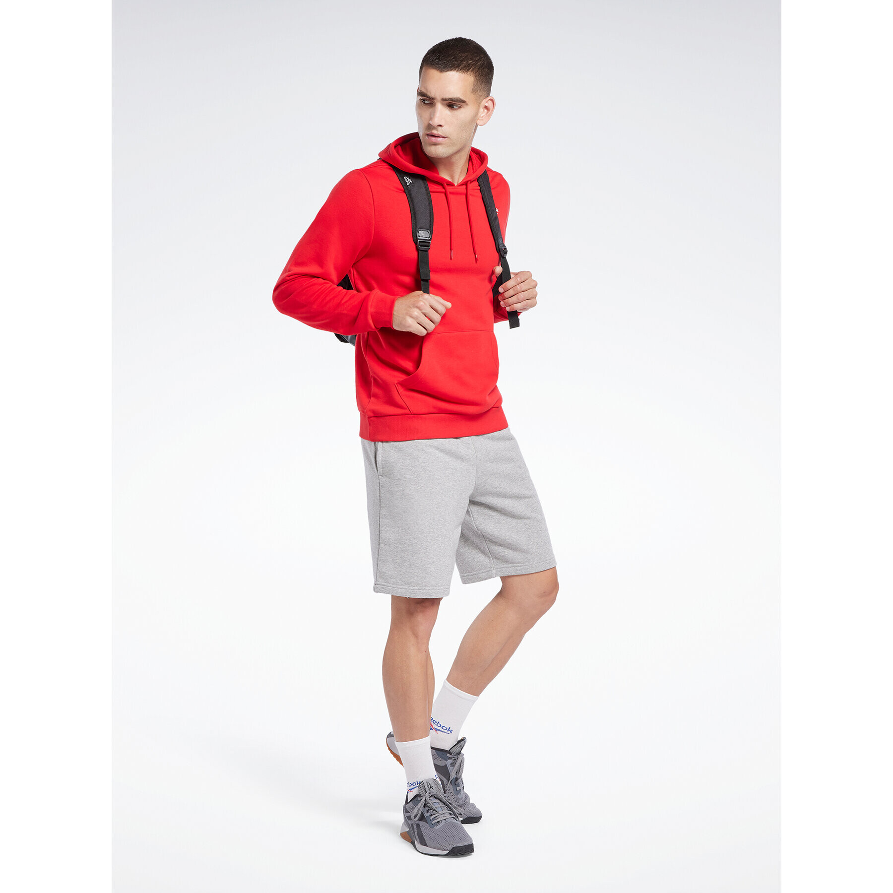 Reebok Суитшърт Identity Logo HA9276 Червен Regular Fit - Pepit.bg